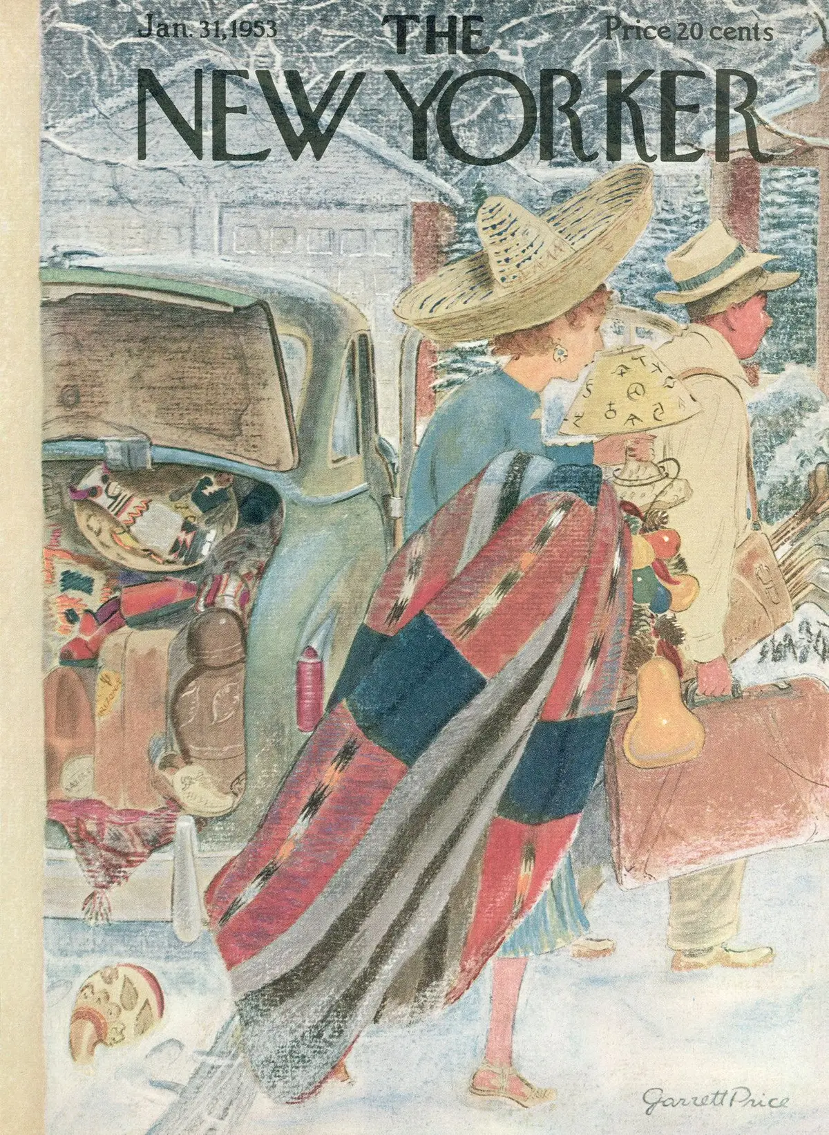 Обложка The New Yorker, 31 января 1953, художник Гарретт Прайс