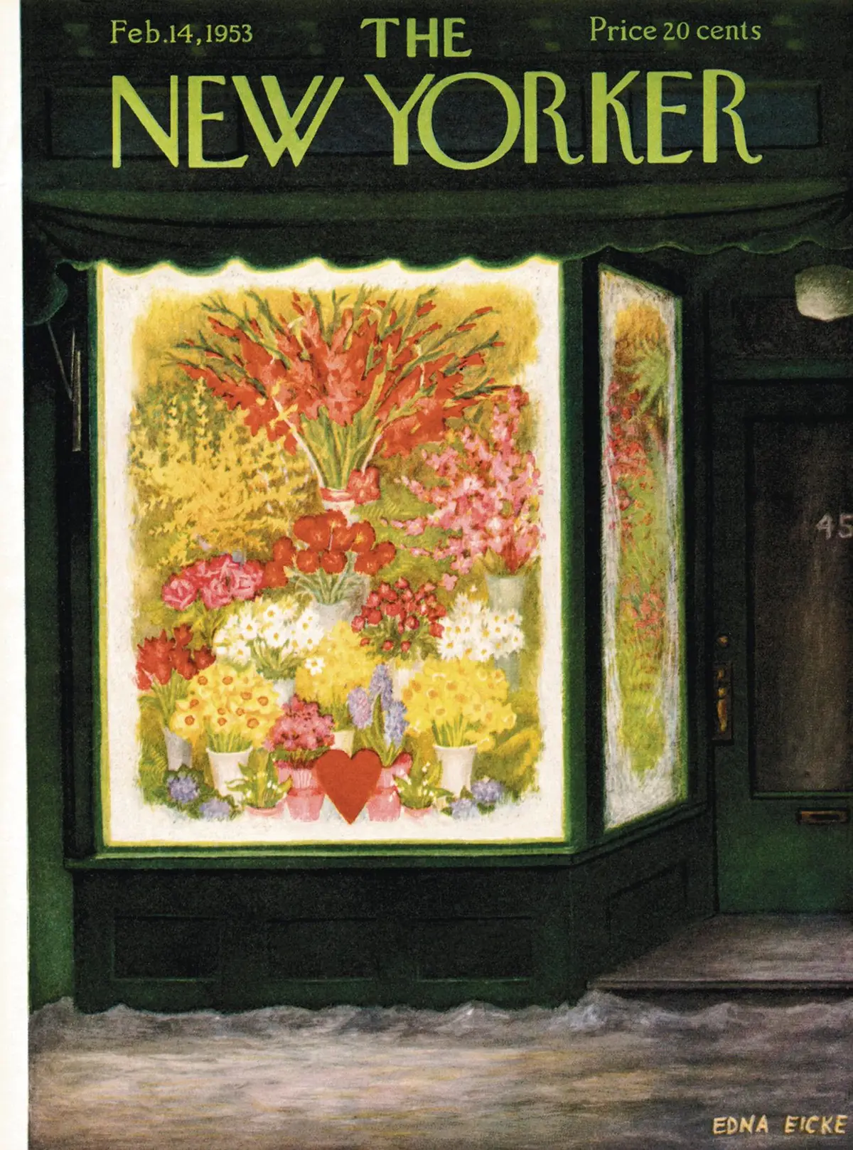 Обложка The New Yorker, 14 февраля 1953, художник Эдна Айке