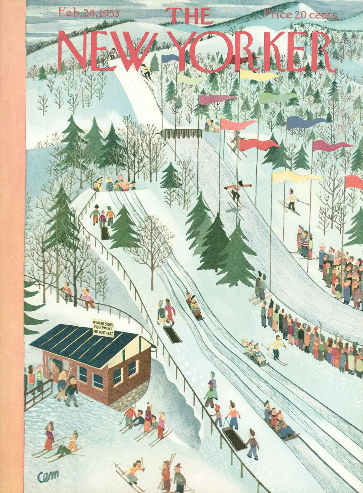 Обложка The New Yorker, 28 февраля 1953, художник Чарльз Мартин