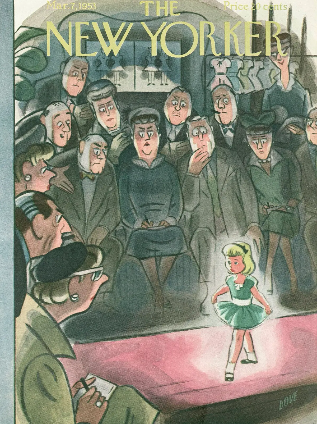 Обложка The New Yorker, 7 марта 1953, художник Леонард Дав