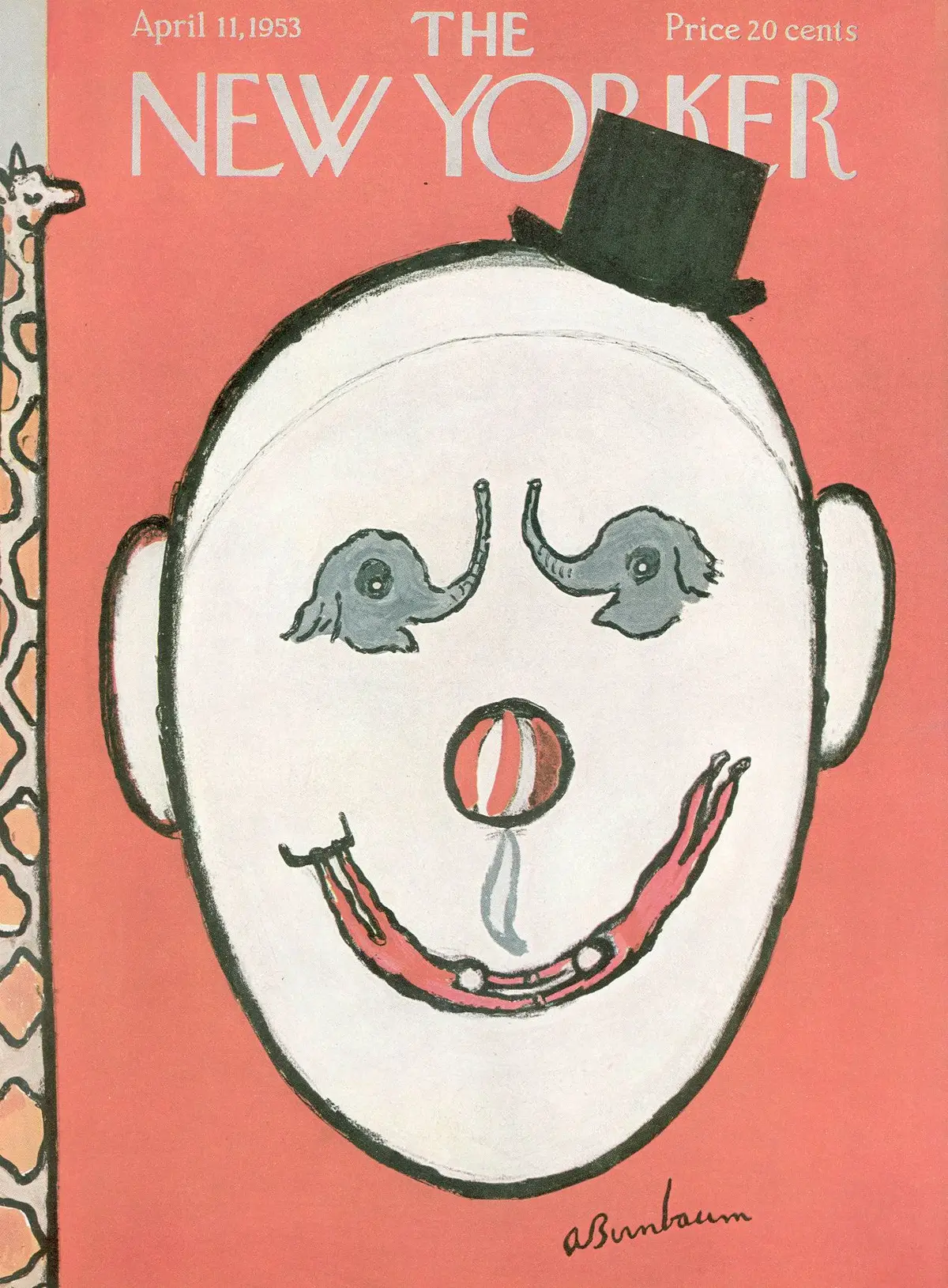 Обложка The New Yorker, 11 апреля 1953, художник Эйб Бирнбаум