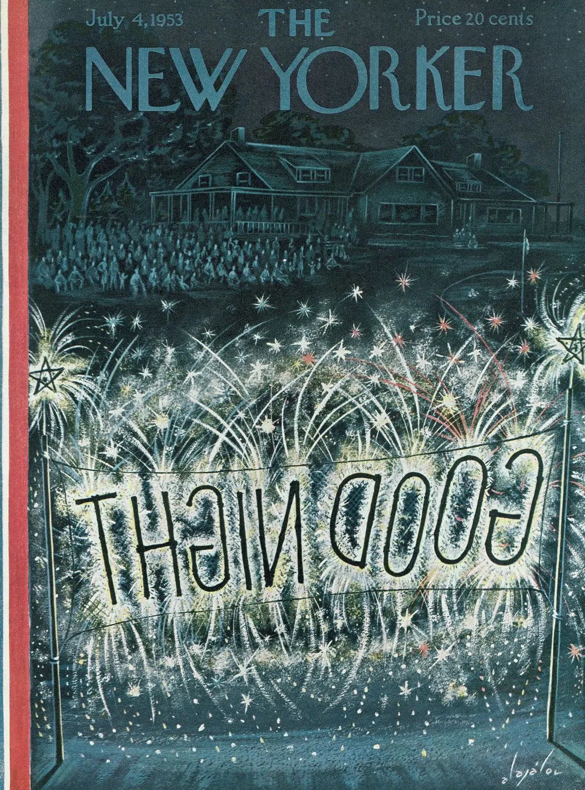 Обложка The New Yorker, 4 июля 1953, художник Константин Алажалов