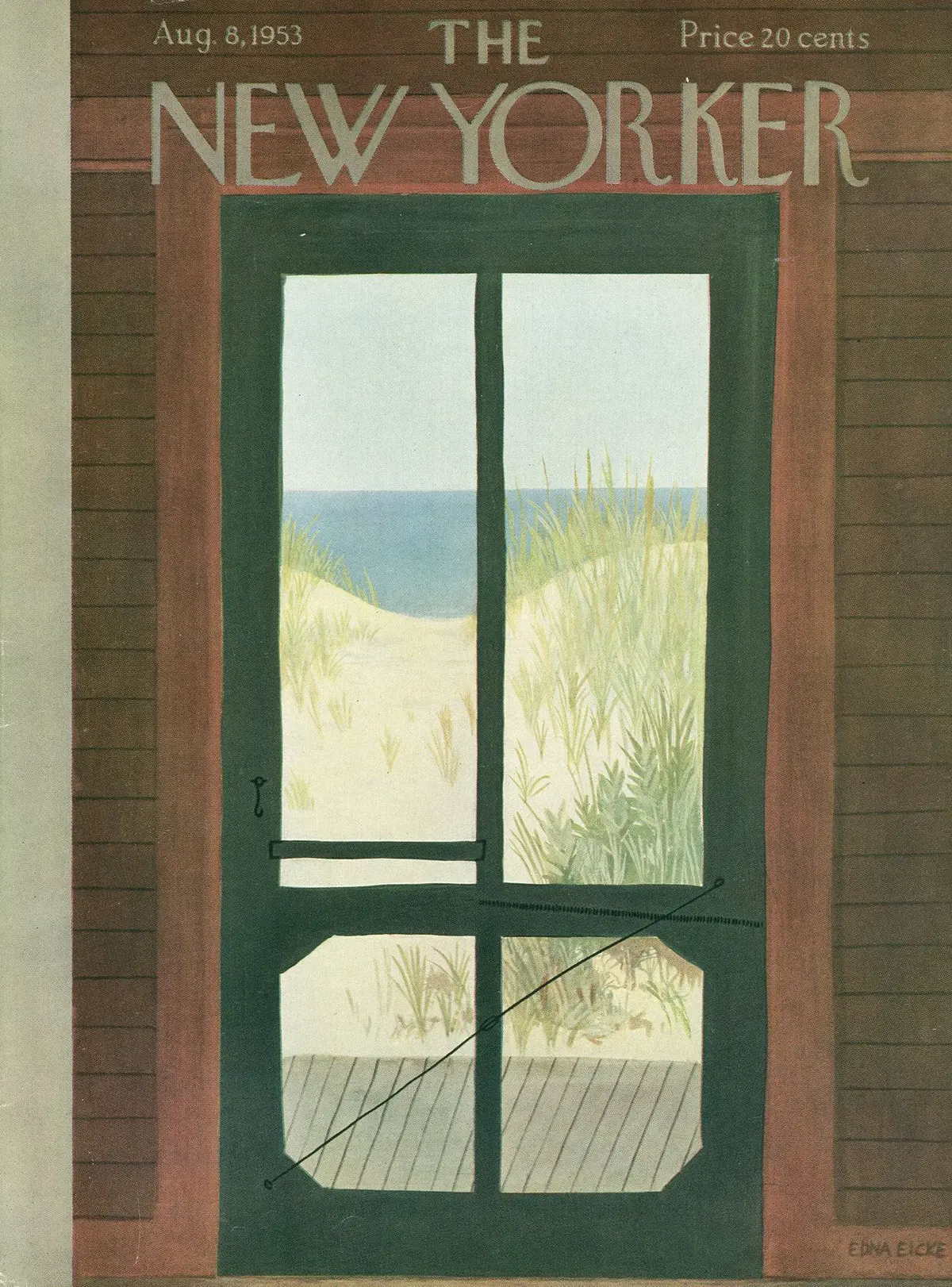 Обложка The New Yorker, 8 августа 1953, художник Эдна Айке