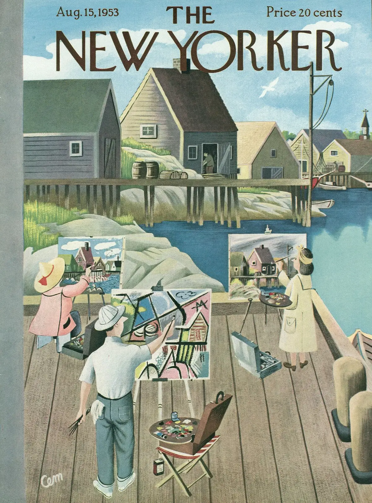 Обложка The New Yorker, 15 августа 1953, художник Чарльз Мартин