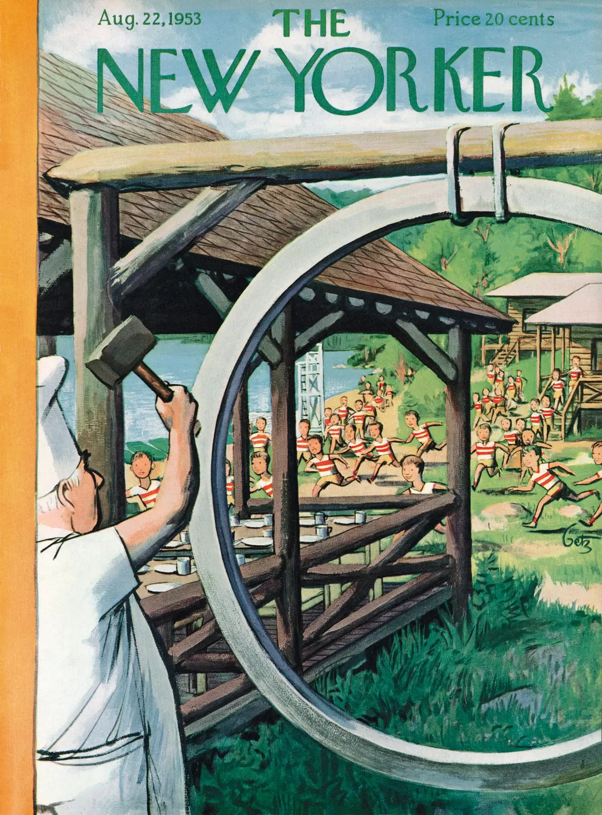 Обложка The New Yorker, 22 августа 1953, художник Артур Гетц