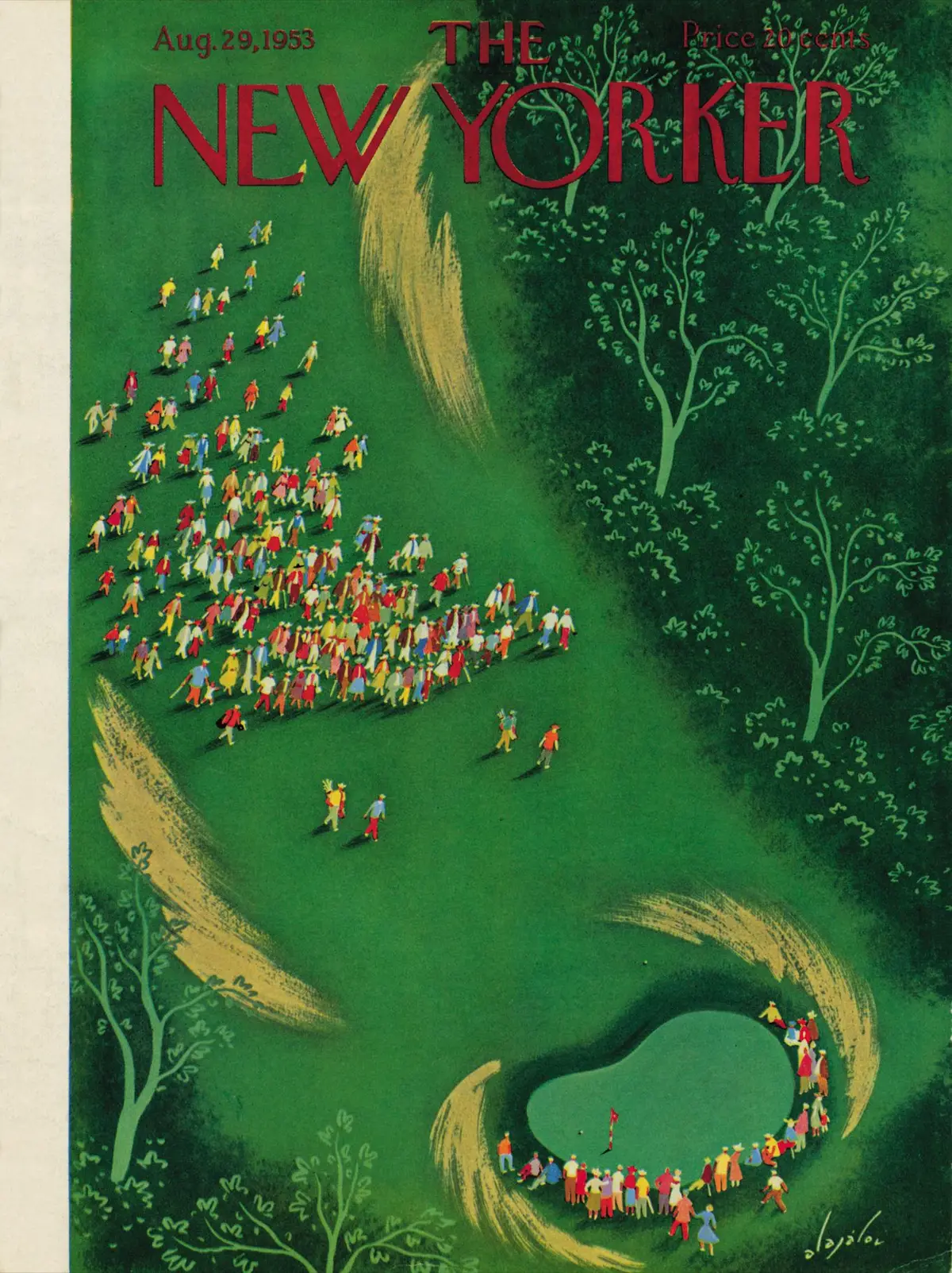 Обложка The New Yorker, 29 августа 1953, художник Константин Алажалов