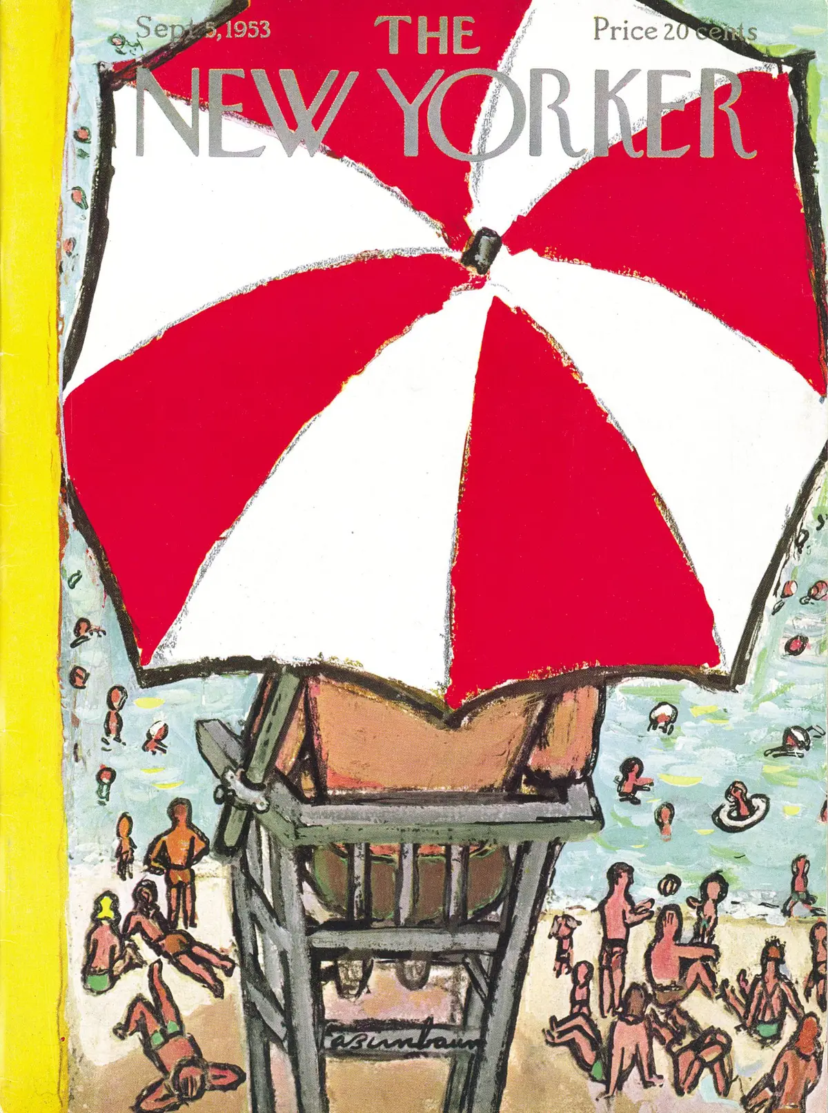 Обложка The New Yorker, 5 сентября 1953, художник Эйб Бирнбаум