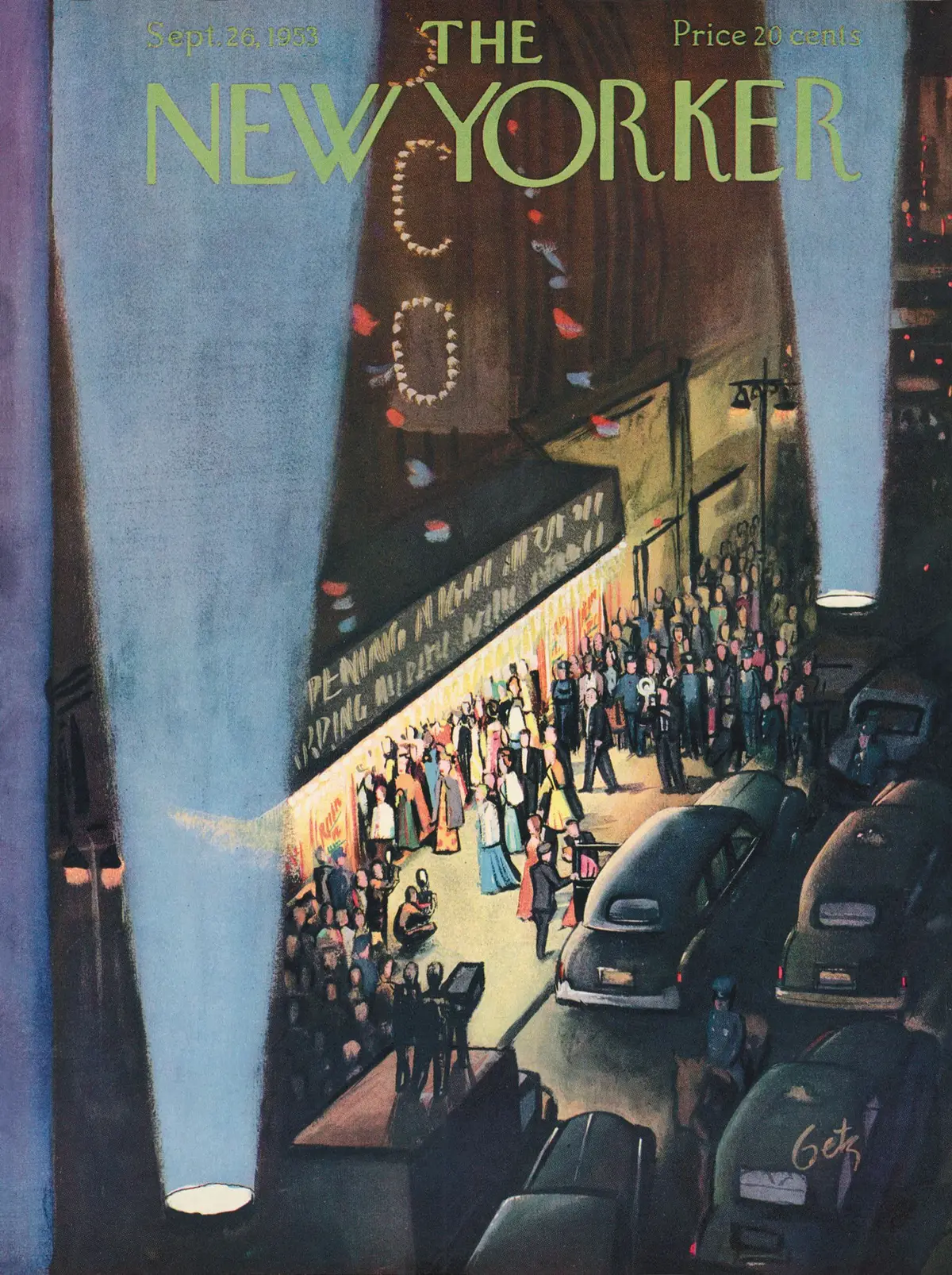 Обложка The New Yorker, 26 сентября 1953, художник Артур Гетц