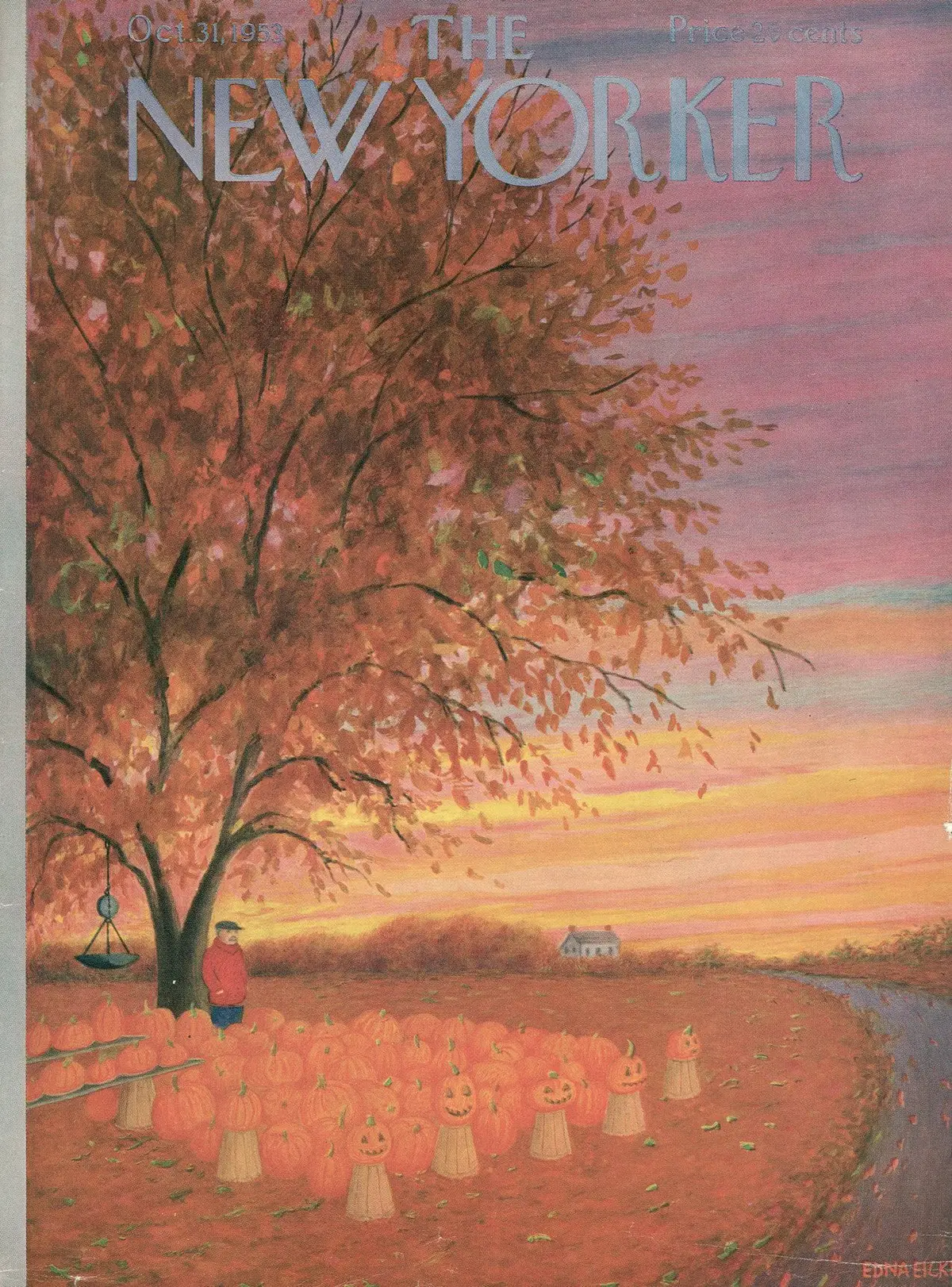 Обложка The New Yorker, 31 октября 1953, художник Эдна Айке