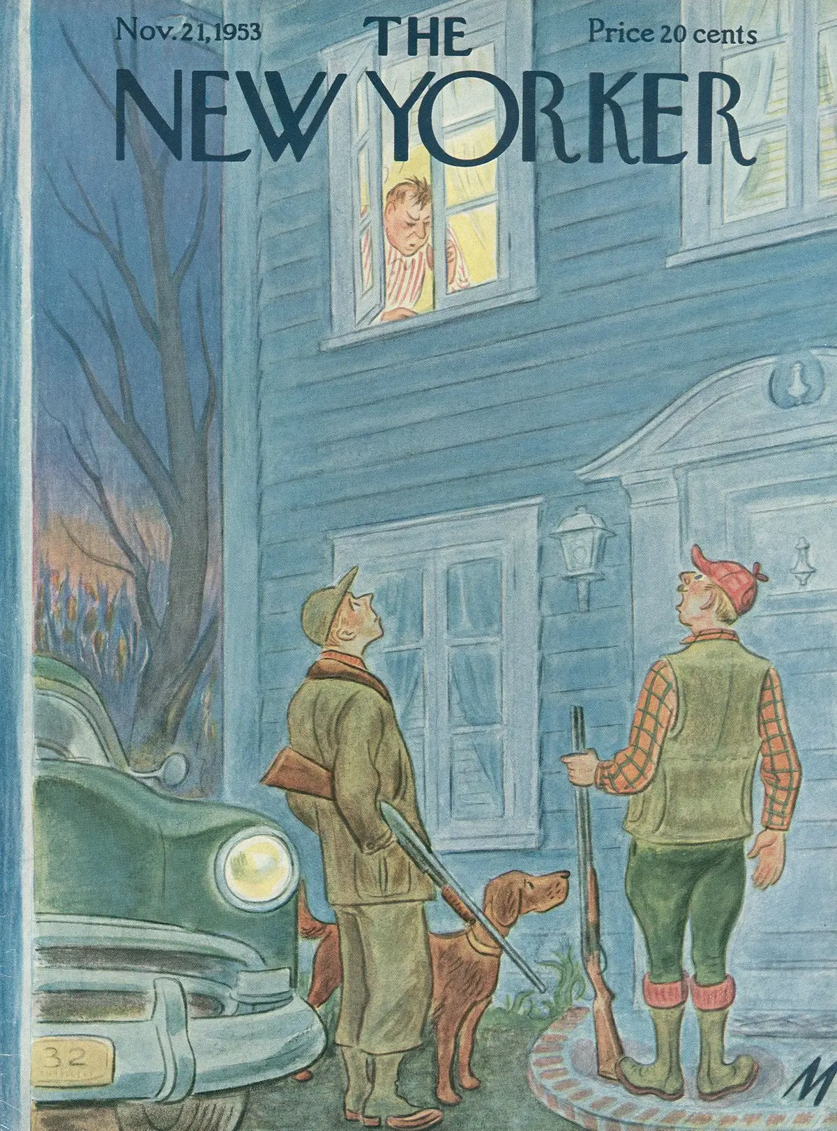 Обложка The New Yorker, 21 ноября 1953, художник Джулиан де Миски