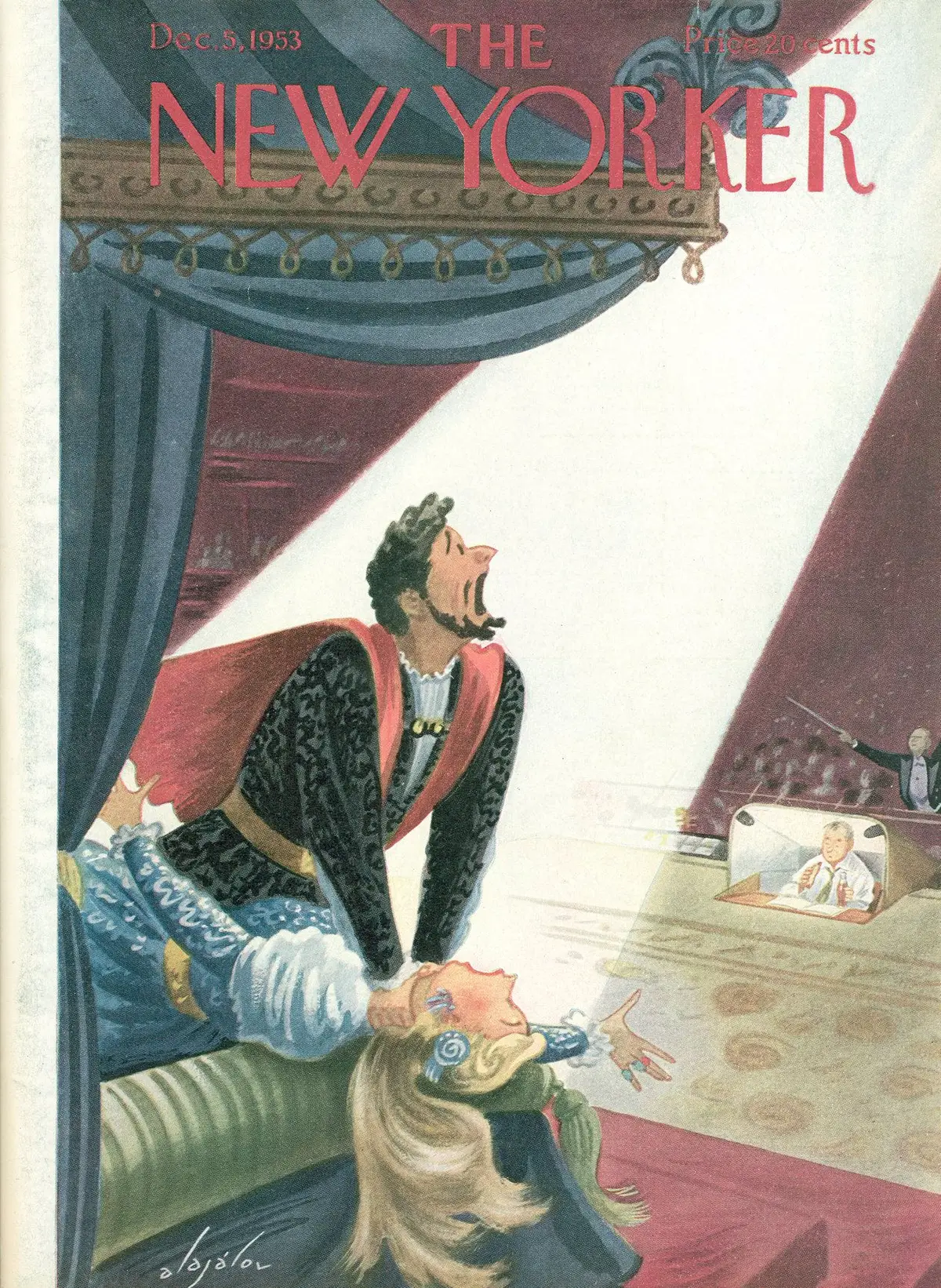 Обложка The New Yorker, 5 декабря 1953, художник Константин Алажалов