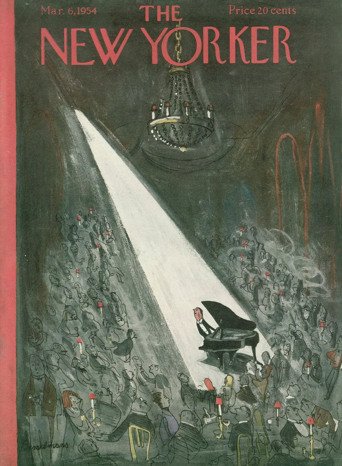 Обложка The New Yorker, 6 марта 1954, художник Людвиг Бемельманс