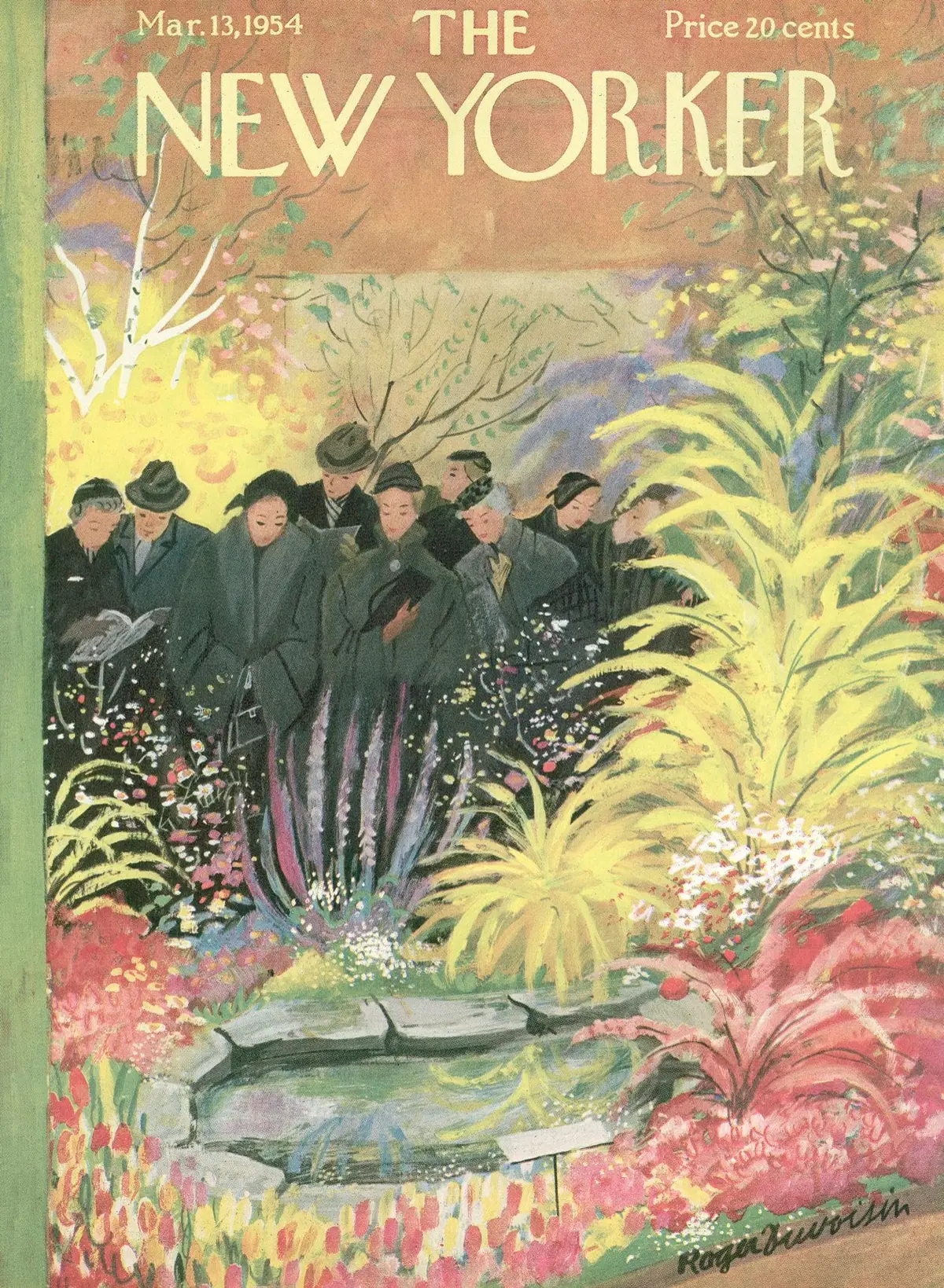 Обложка The New Yorker, 13 марта 1954, художник Роже Дювуазен