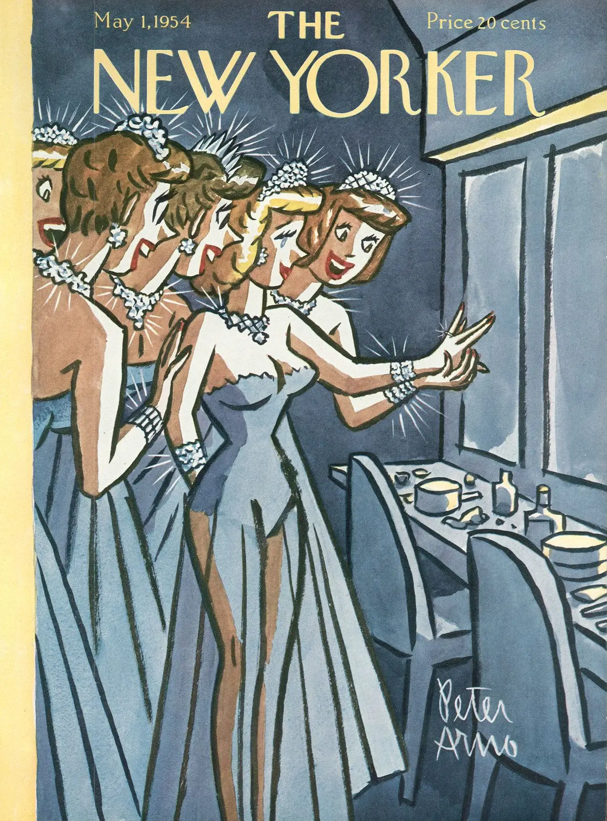 Обложка The New Yorker, 1 мая 1954, художник Питер Арно
