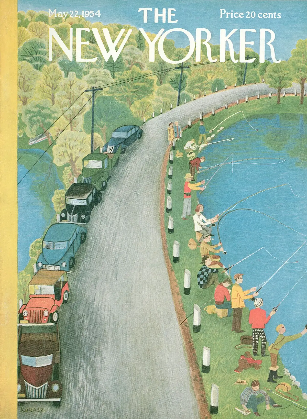 Обложка The New Yorker, 22 мая 1954, художник Илонка Карас