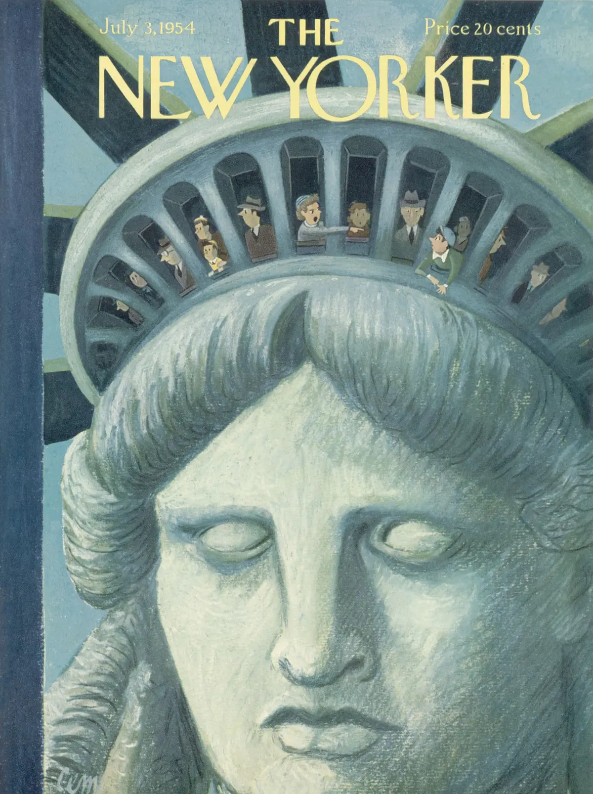 Обложка The New Yorker, 3 июля 1954, художник Чарльз Э. Мартин