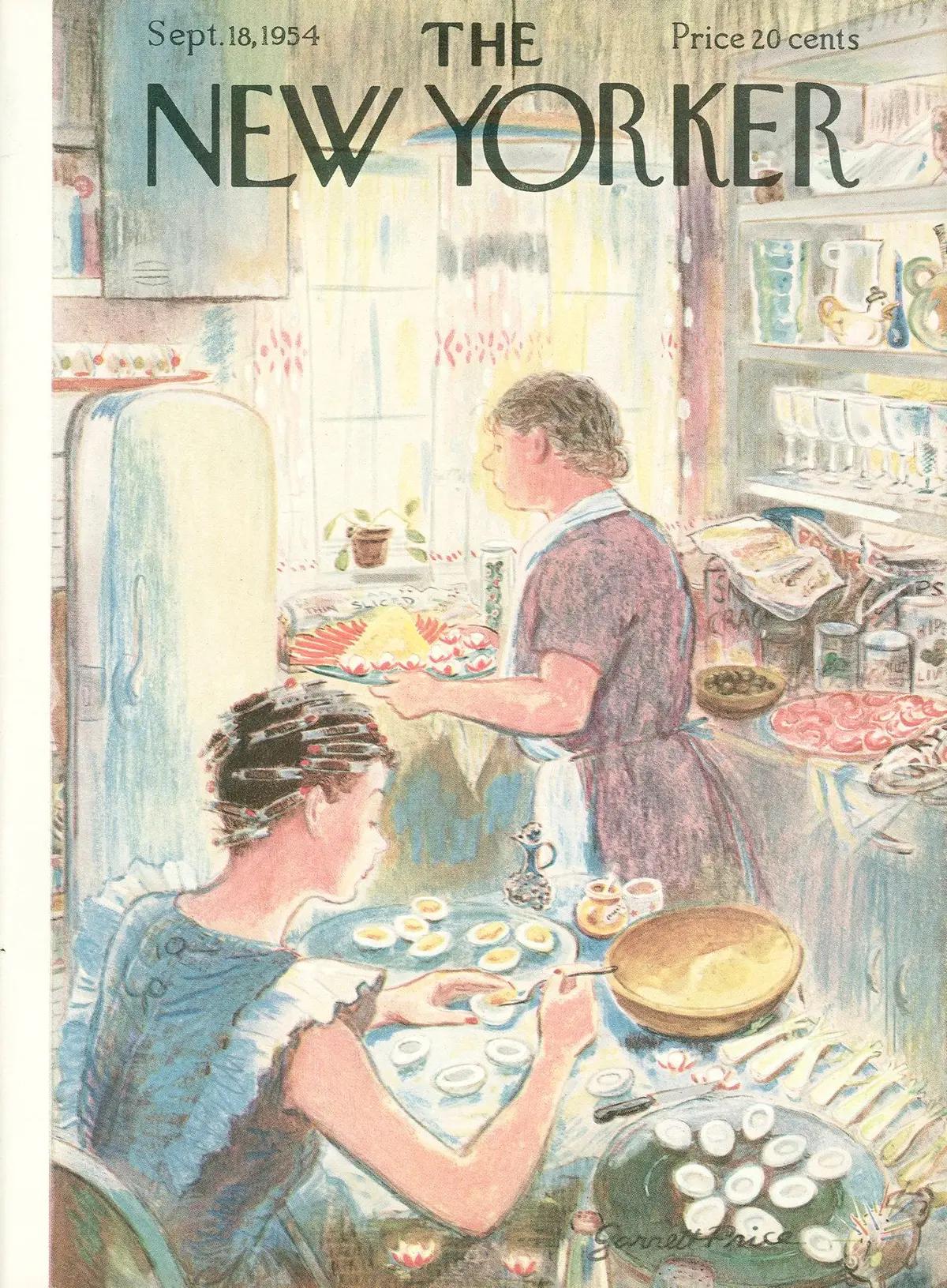Обложка The New Yorker, 18 сентября 1954, художник Гарретт Прайс