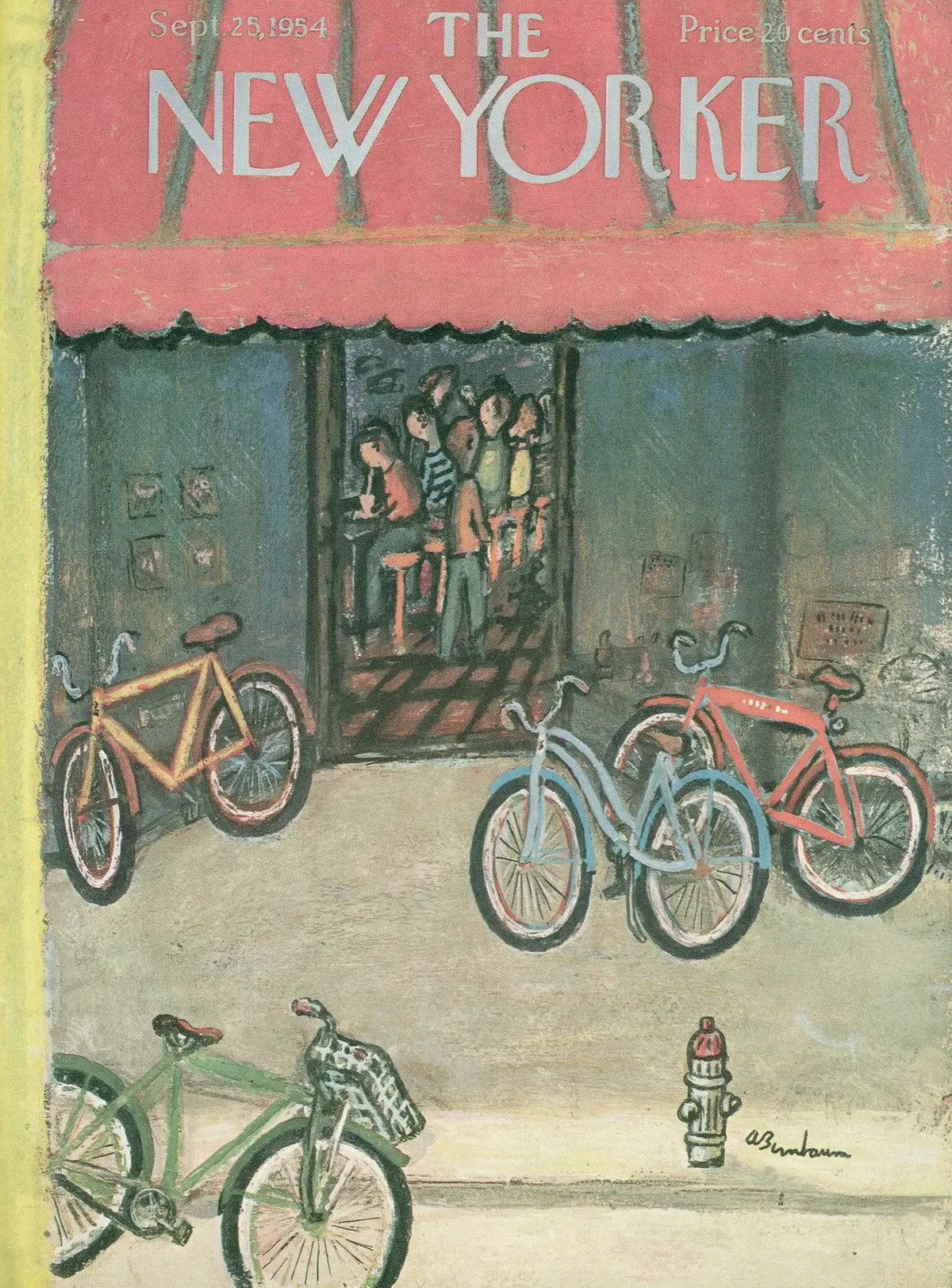 Обложка The New Yorker, 25 сентября 1954, художник Эйб Бирнбаум