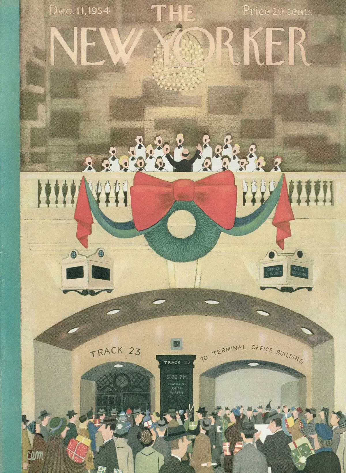 Обложка The New Yorker, 11 декабря 1954, художник Чарльз Мартин