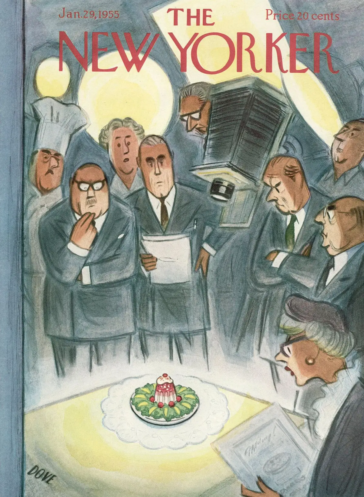 Обложка The New Yorker, 29 января 1955, художник Леонард Дав