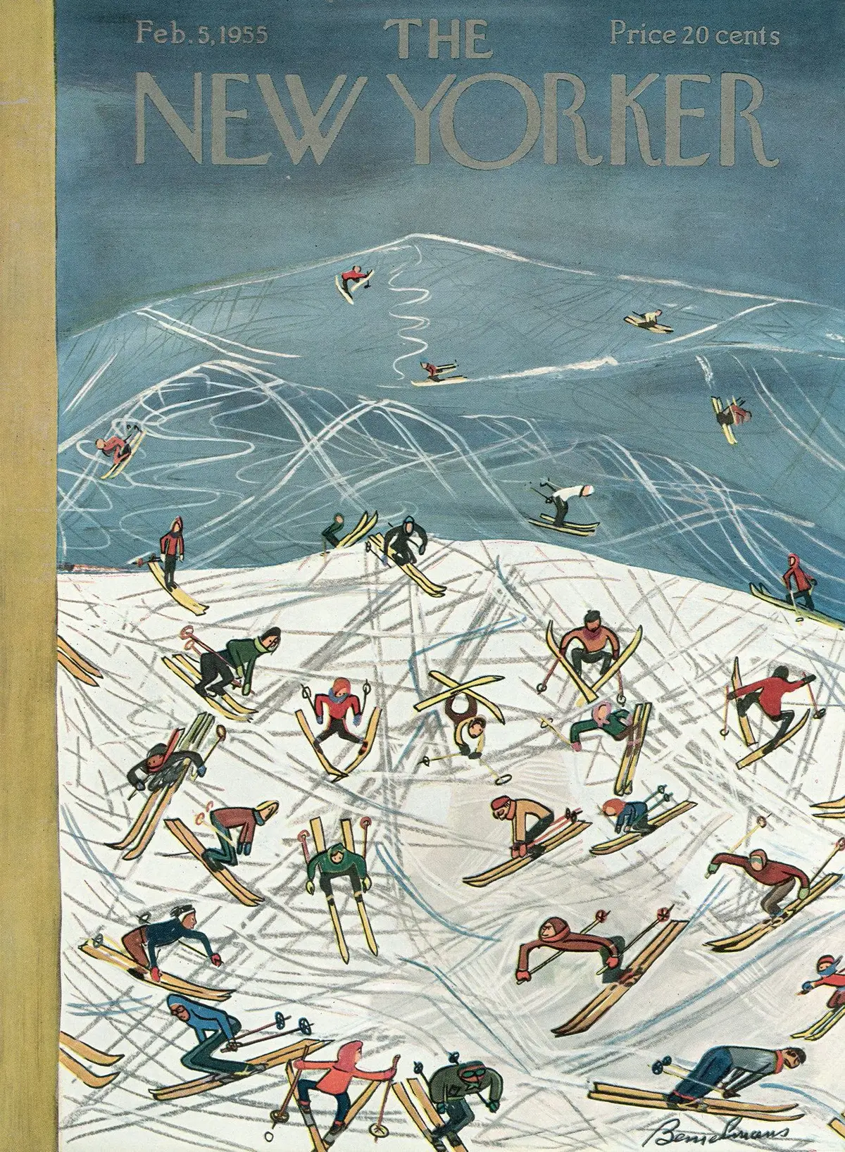 Обложка The New Yorker, 5 февраля 1955, художник Людвиг Бемельманс