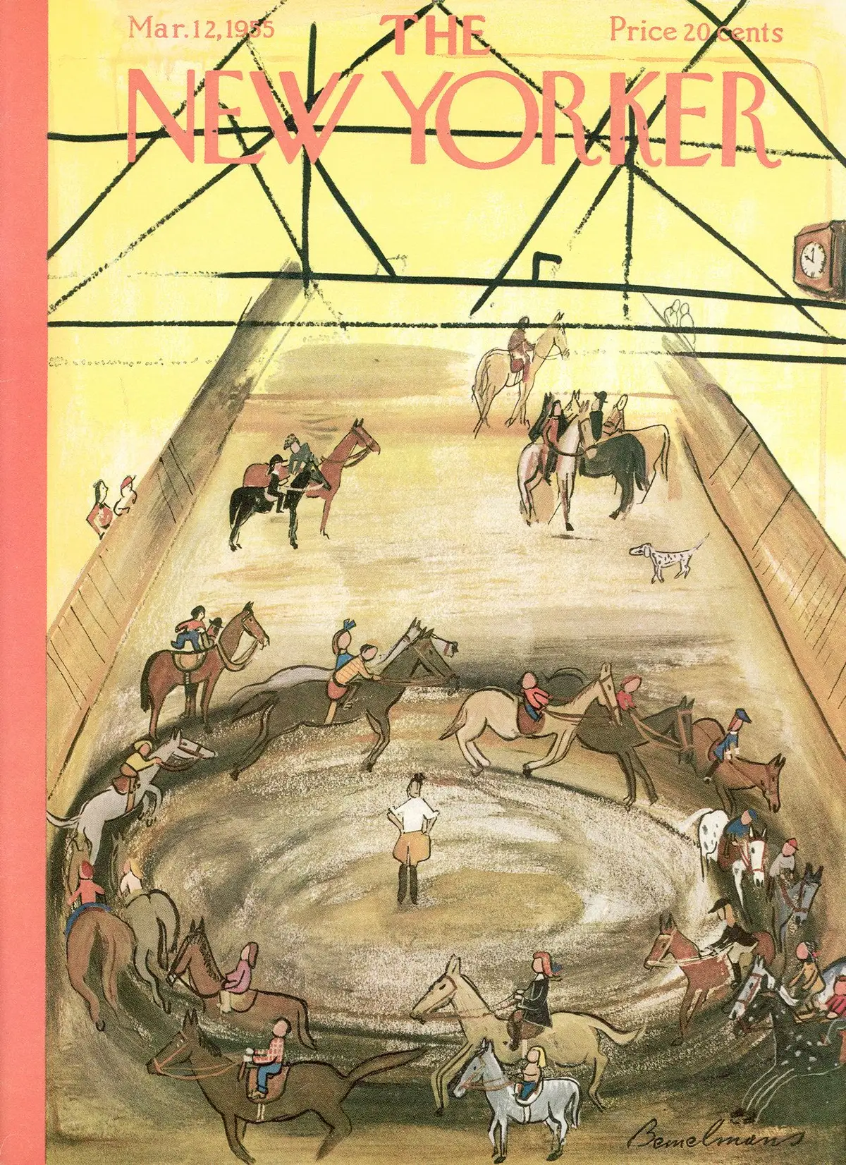 Обложка The New Yorker, 12 марта 1955, художник Людвиг Бемельманс