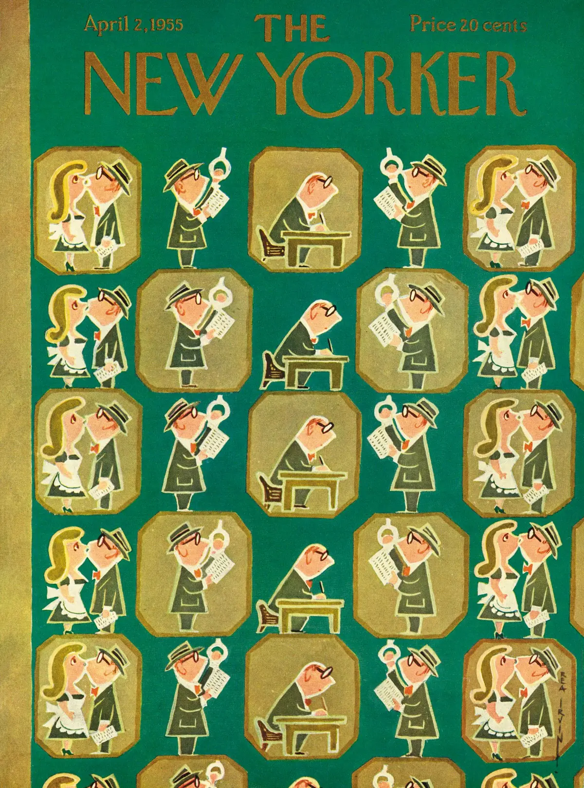 Обложка The New Yorker, 2 апреля 1955, художник Реа Ирвин