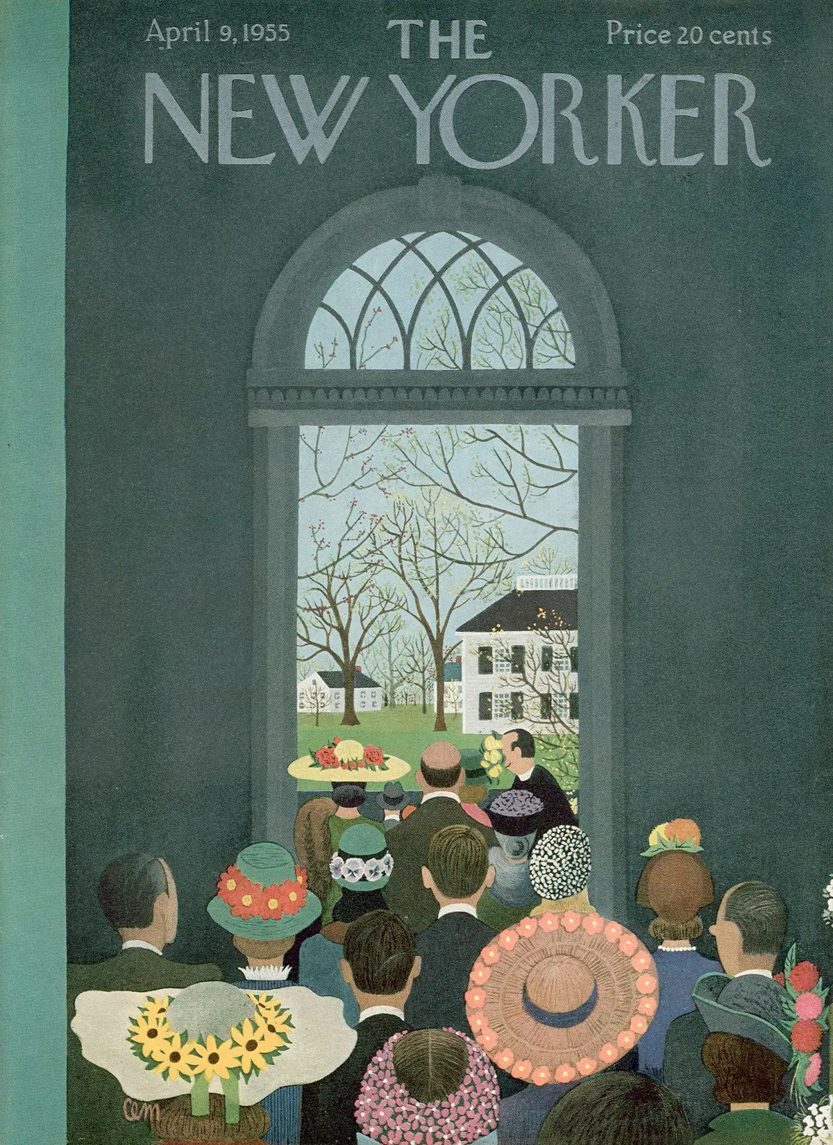 Обложка The New Yorker, 9 апреля 1955, художник Чарльз Мартин