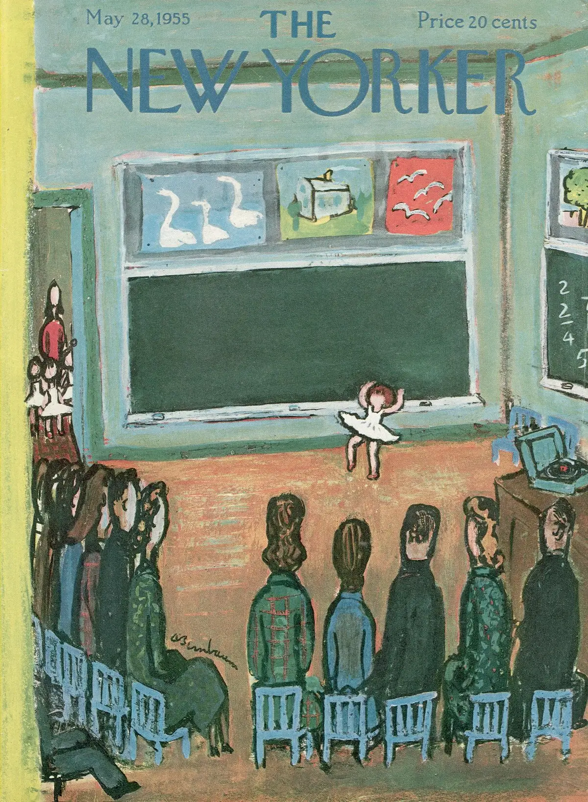 Обложка The New Yorker, 28 мая 1955, художник Эйб Бирнбаум