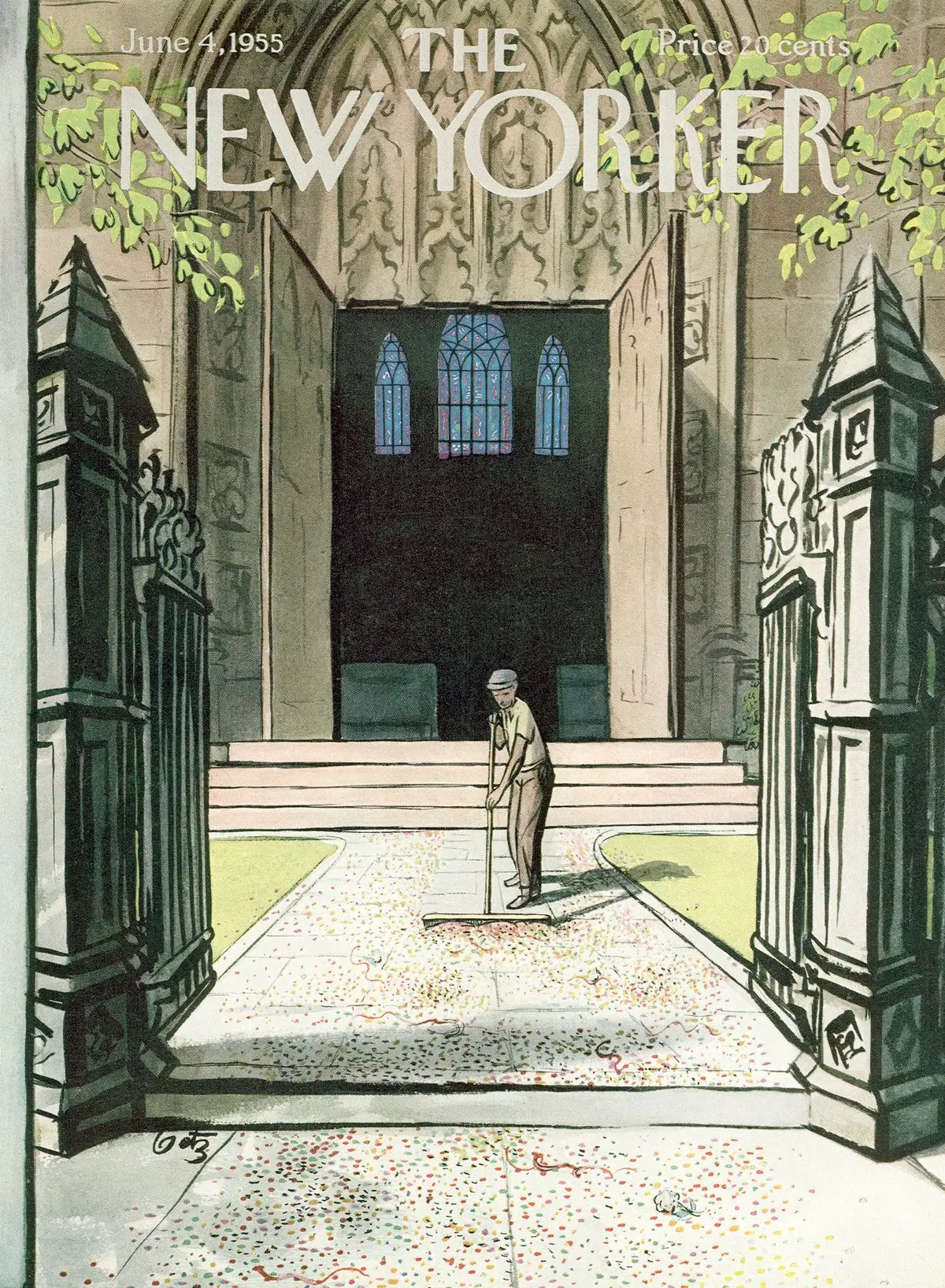 Обложка The New Yorker, 4 июня 1955, художник Артур Гетц