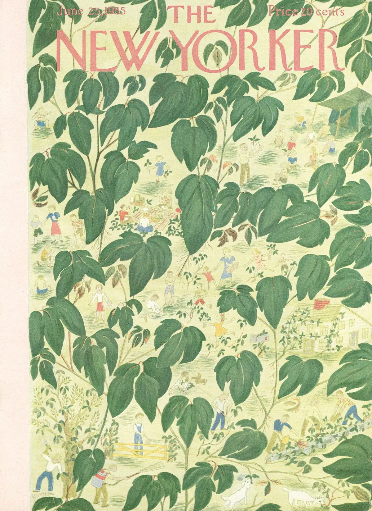 Обложка The New Yorker, 25 июня 1955, художник Илонка Карас
