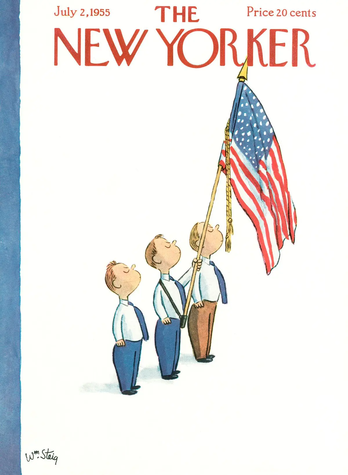 Обложка The New Yorker, 2 июля 1955, художник Уильям Стейг