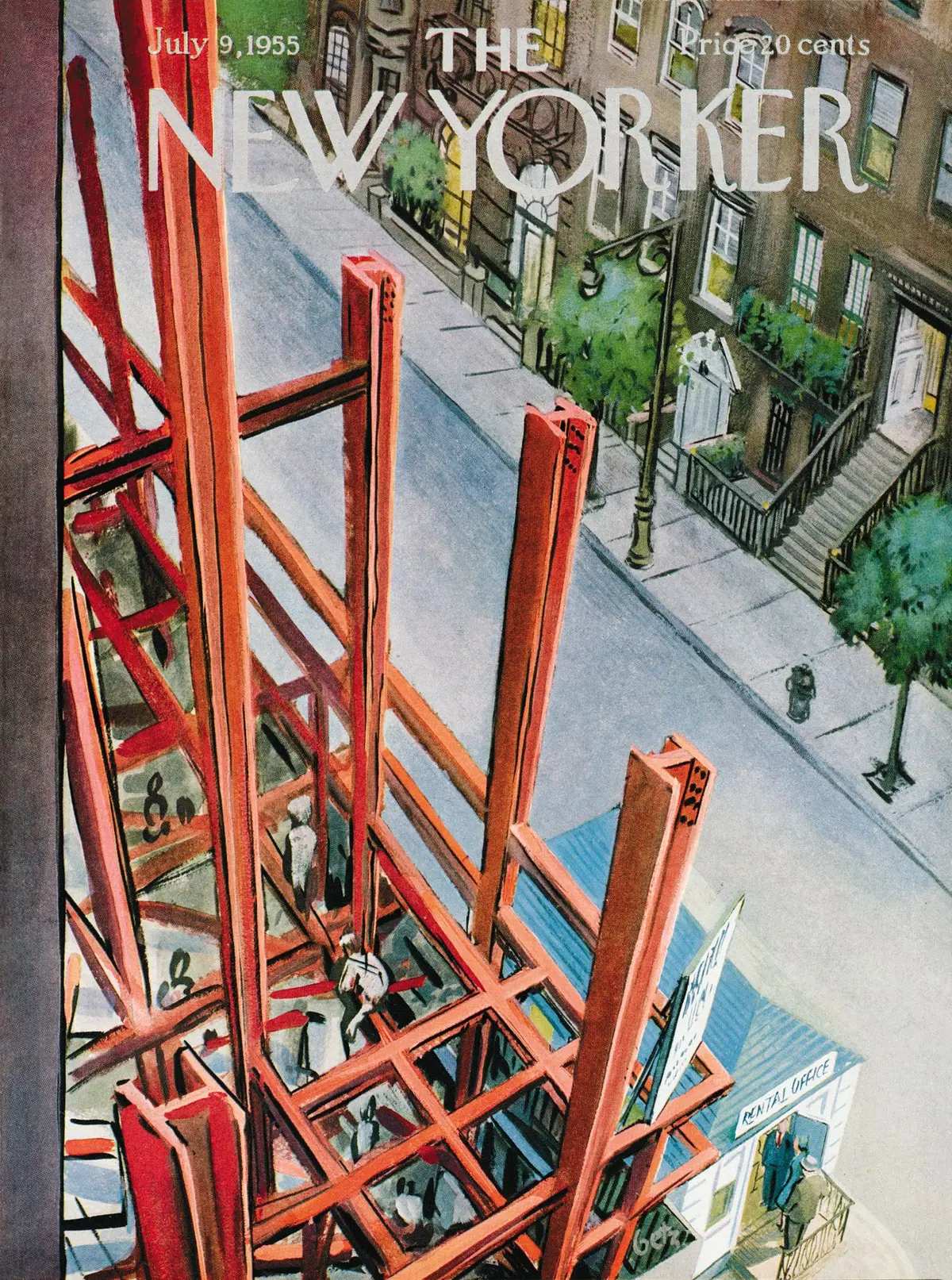 Обложка The New Yorker, 9 июля 1955, художник Артур Гетц