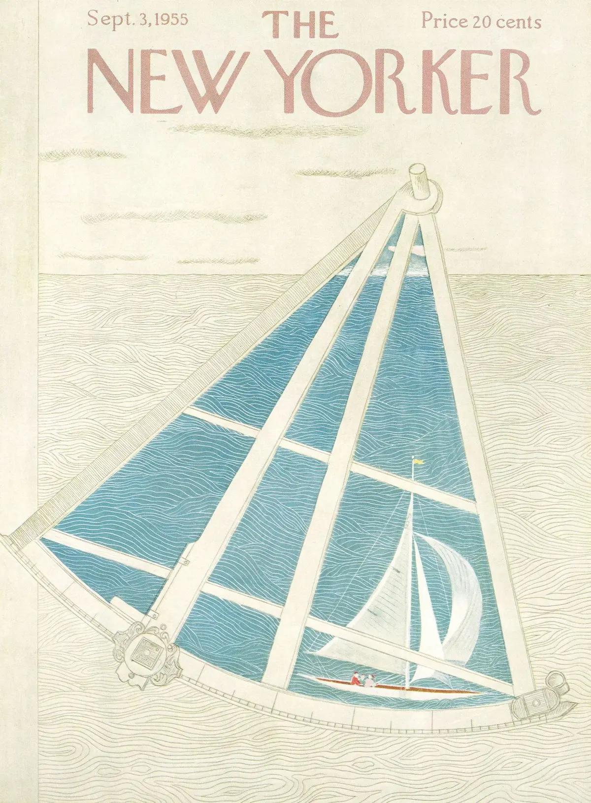 Обложка The New Yorker, 3 сентября 1955, художник Илонка Карас