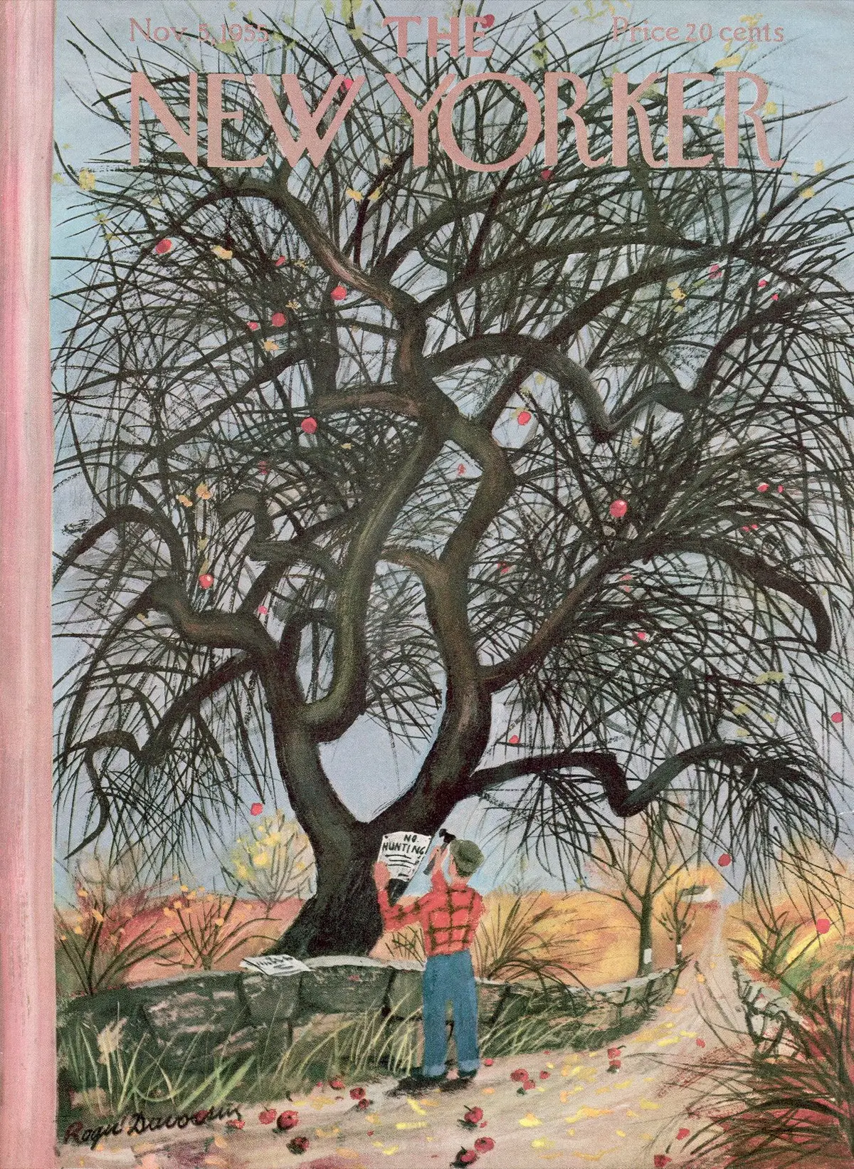 Обложка The New Yorker, 5 ноября 1955, художник Роже Дювуазен