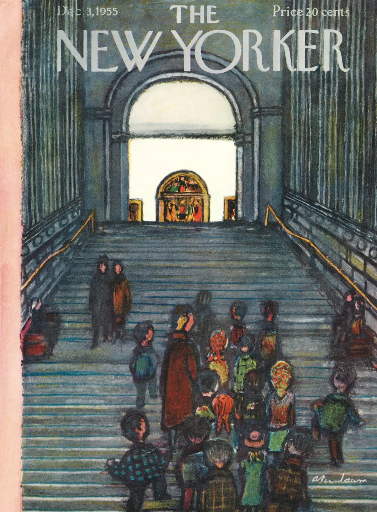 Обложка The New Yorker, 3 декабря 1955, художник Эйб Бирнбаум