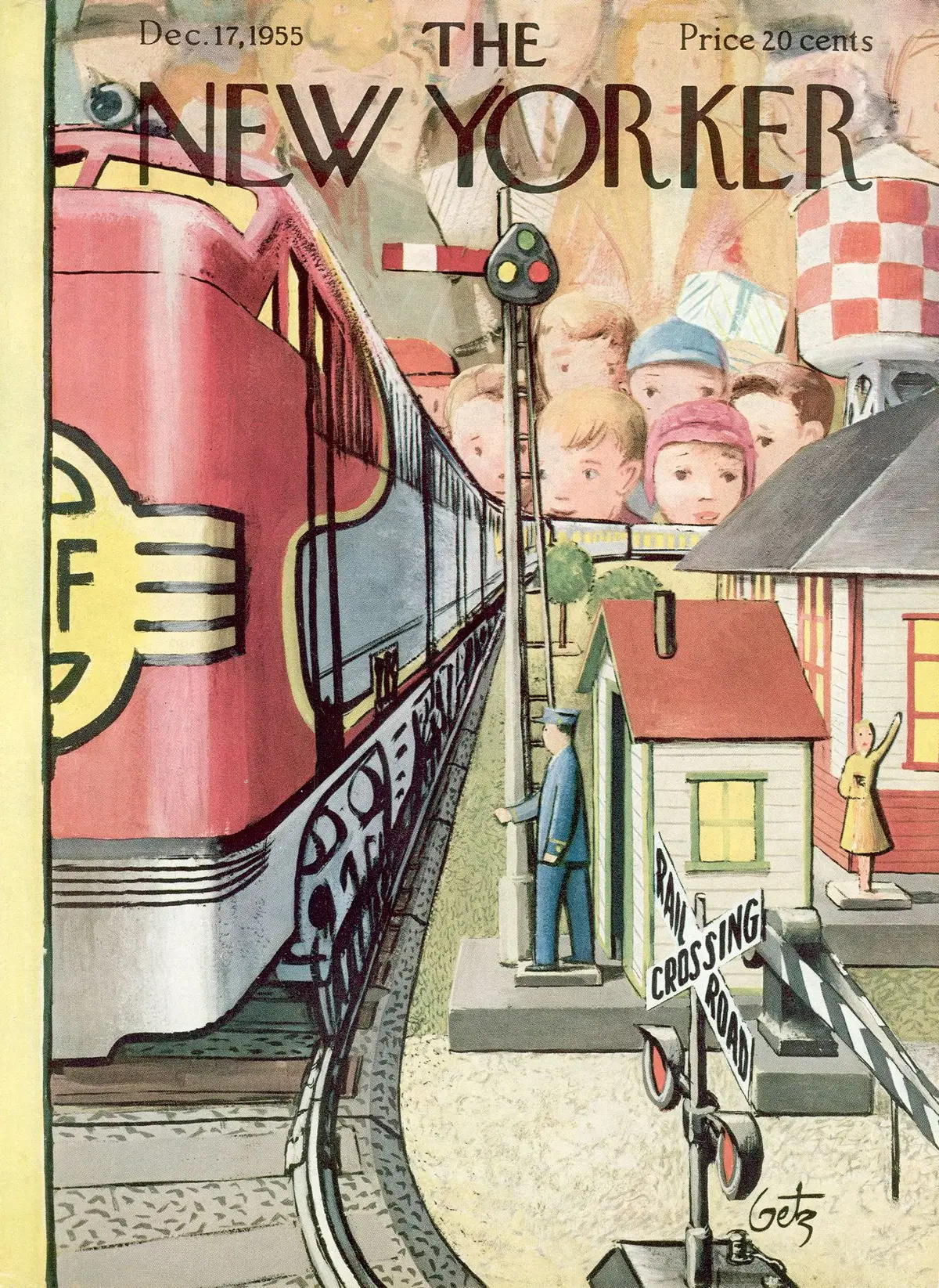 Обложка The New Yorker, 17 декабря 1955, художник Артур Гетц
