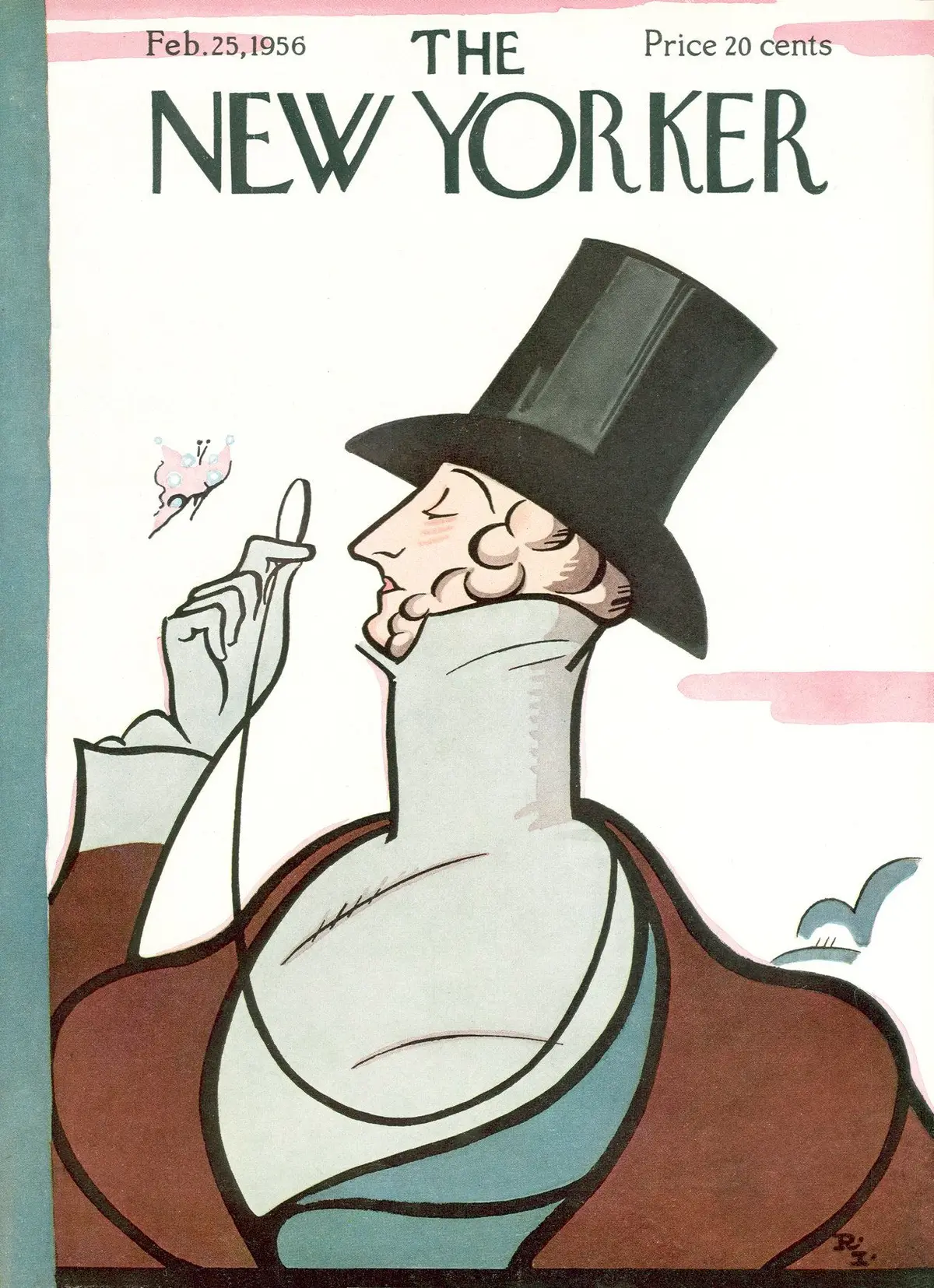 Обложка The New Yorker, 25 февраля 1956, художник Реа Ирвин