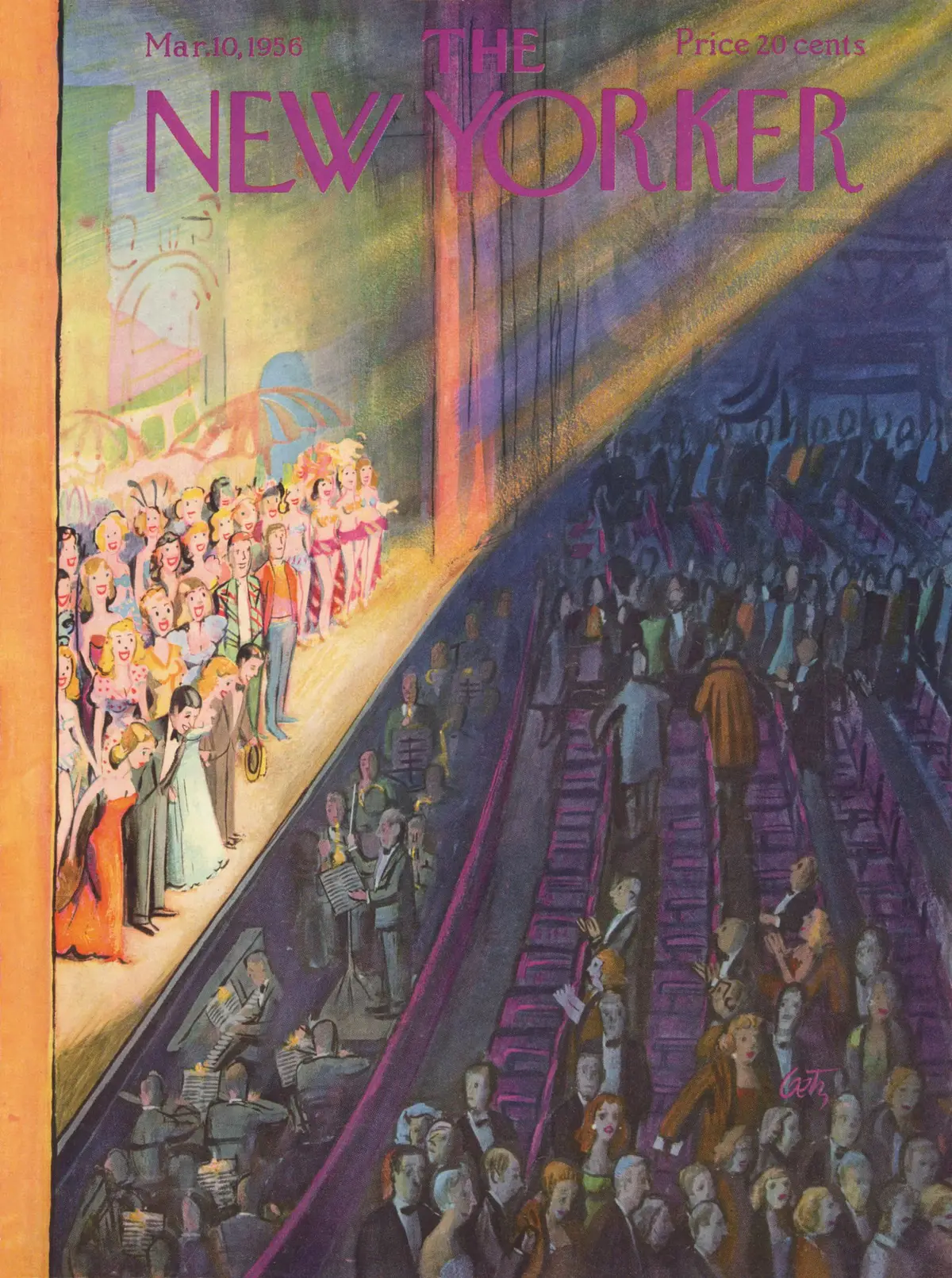 Обложка The New Yorker, 10 марта 1956, художник Артур Гетц