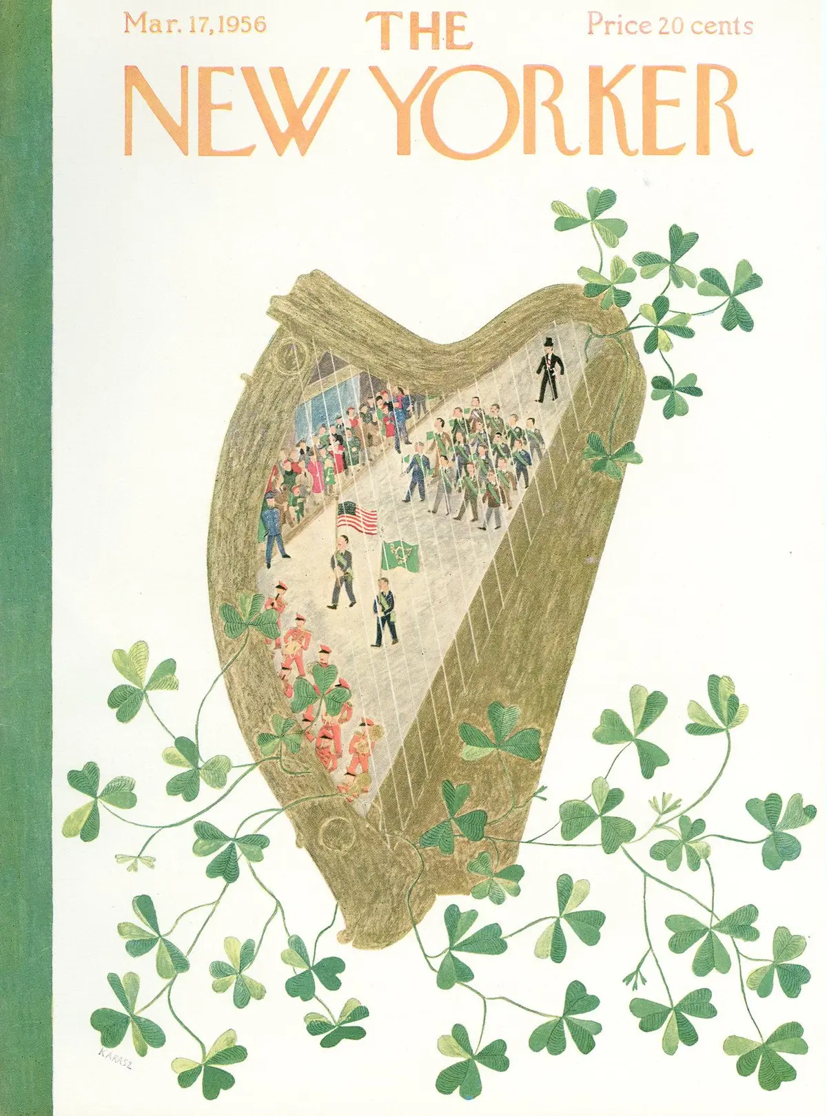 Обложка The New Yorker, 17 марта 1956, художник Илонка Карас
