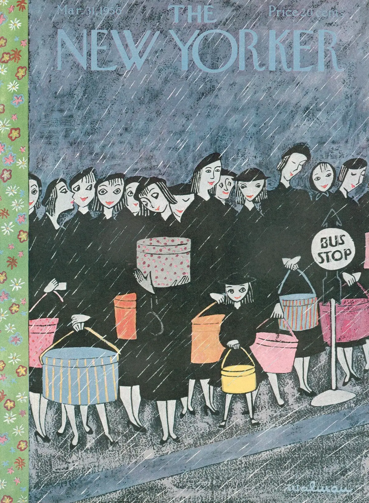 Обложка The New Yorker, 31 марта 1956, художник Кристина Малман