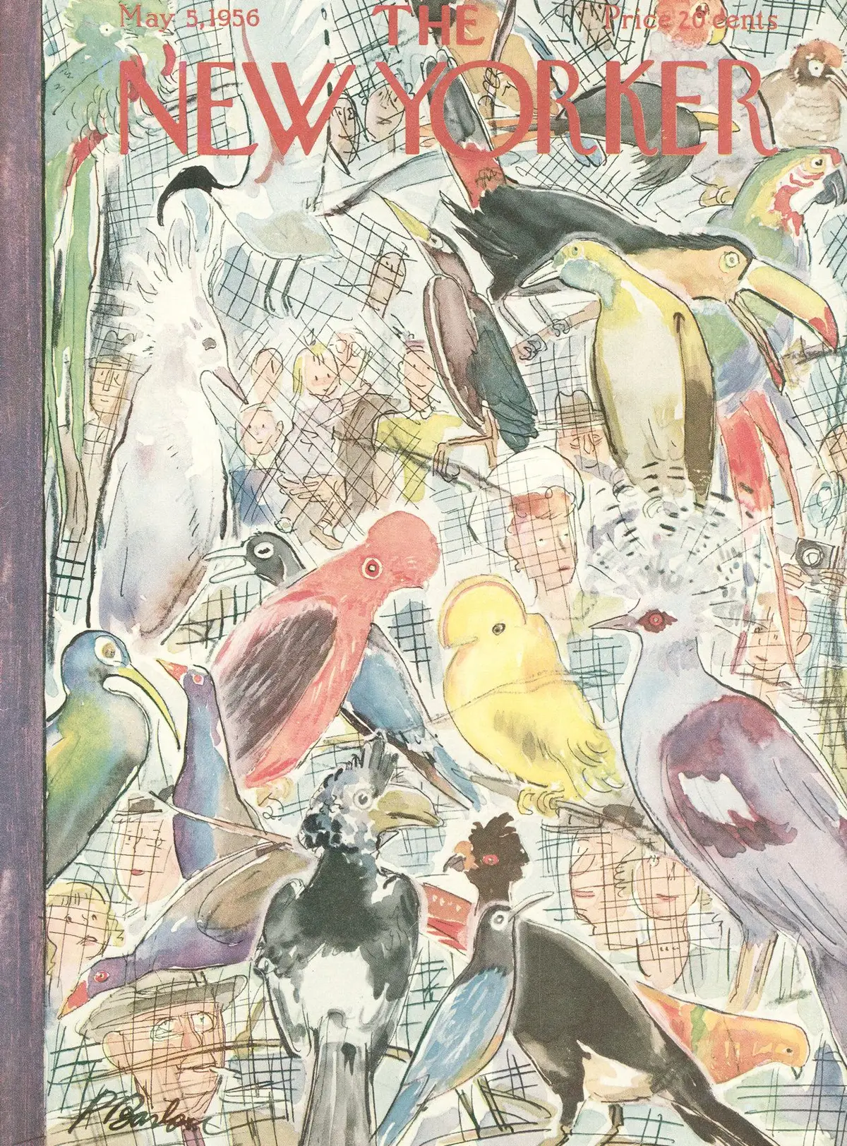 Обложка The New Yorker, 5 мая 1956, художник Перри Барлоу