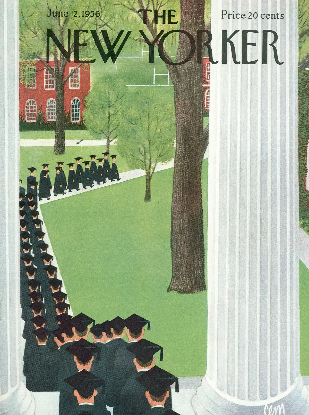 Обложка The New Yorker, 2 июня 1956, художник Чарльз Э. Мартин