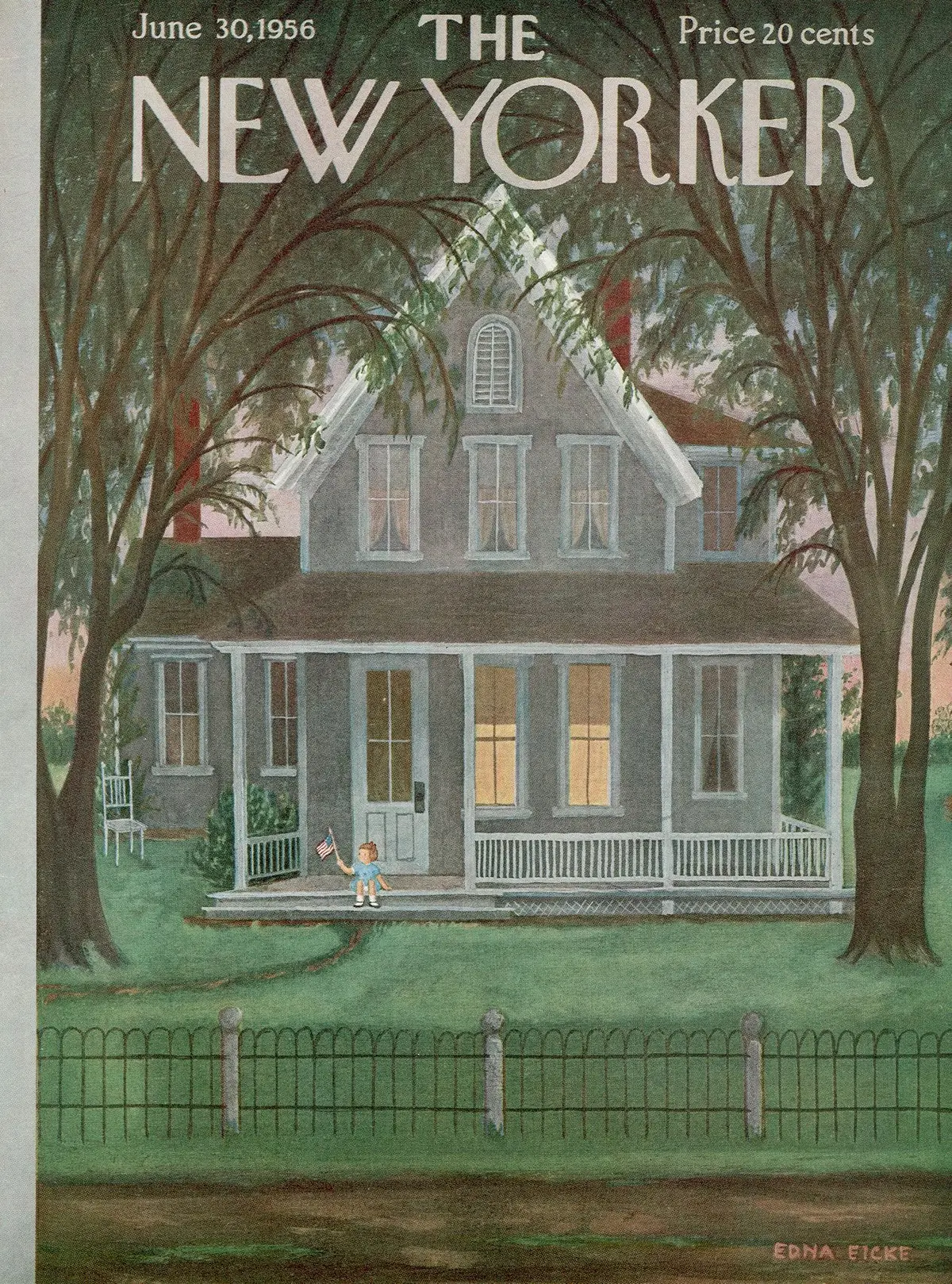 Обложка The New Yorker, 30 июня 1956, художник Эдна Айке