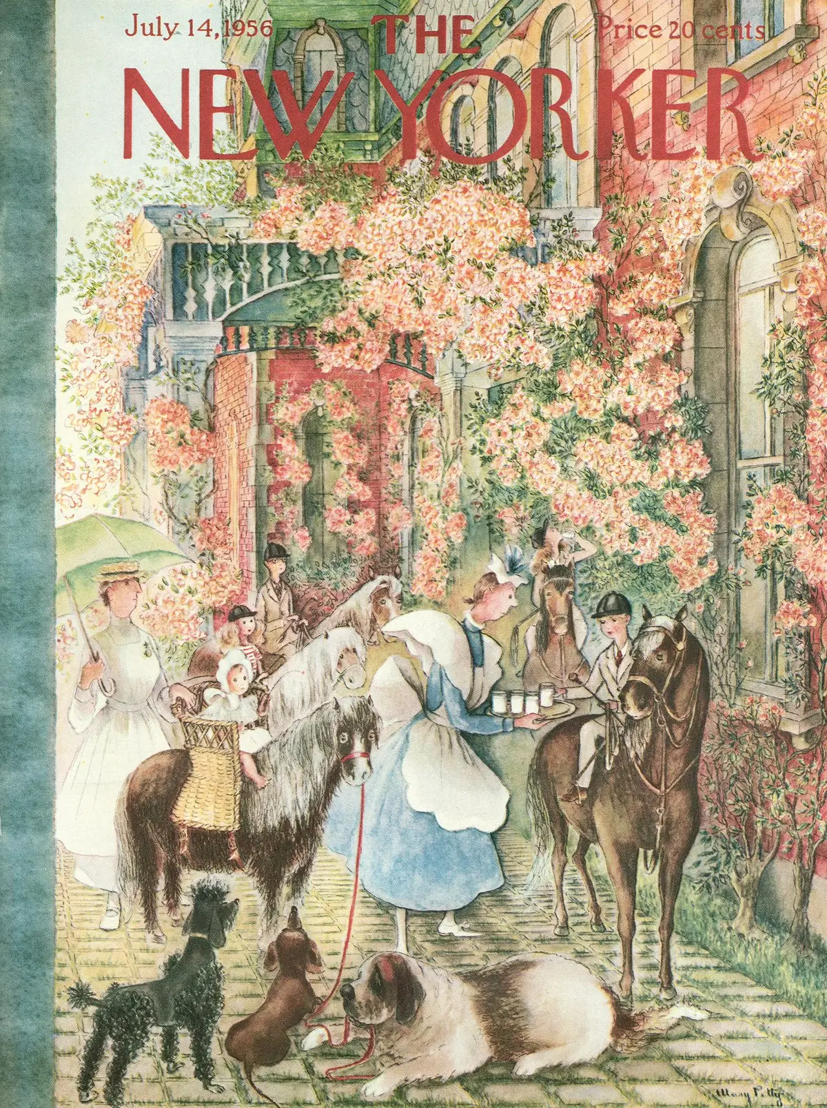 Обложка The New Yorker, 14 июля 1956, художник Мэри Петти