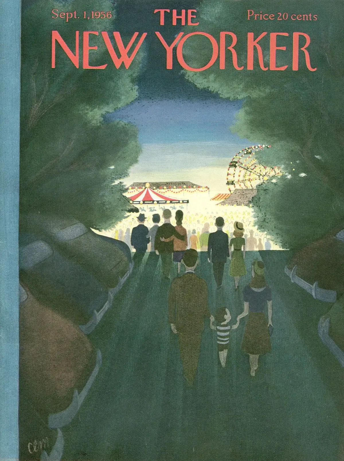 Обложка The New Yorker, 1 сентября 1956, художник Чарльз Э. Мартин