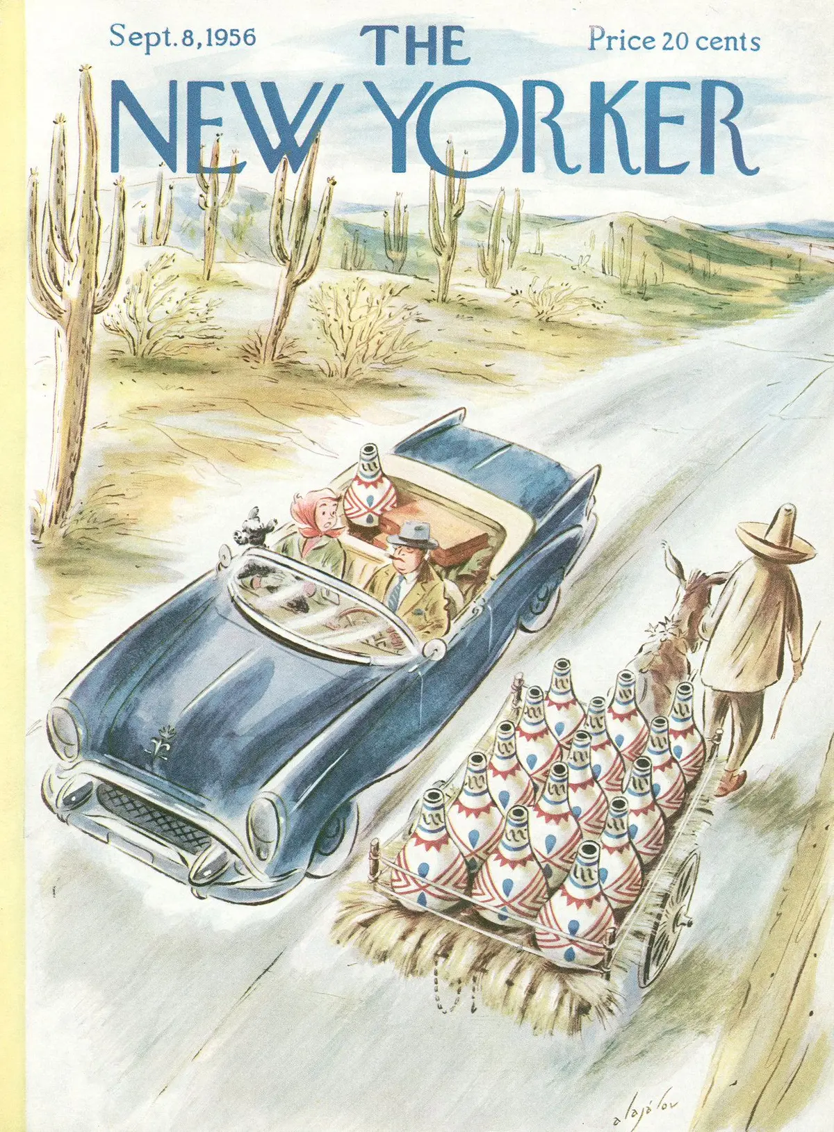 Обложка The New Yorker, 8 сентября 1956, художник Константин Алажалов