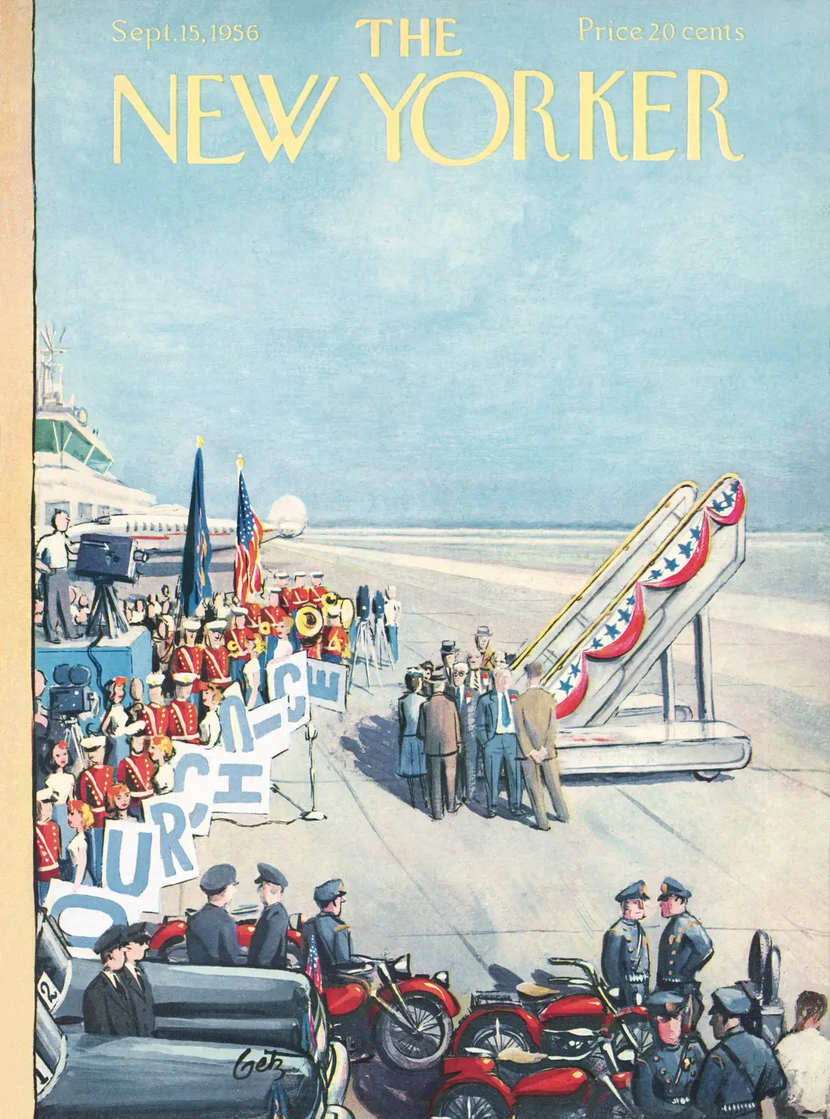 Обложка The New Yorker, 15 сентября 1956, художник Артур Гетц