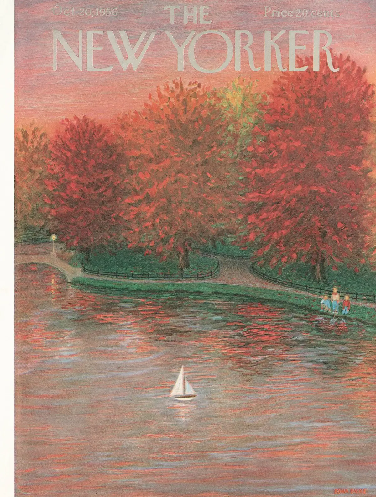 Обложка The New Yorker, 20 октября 1956, художник Эдна Айке