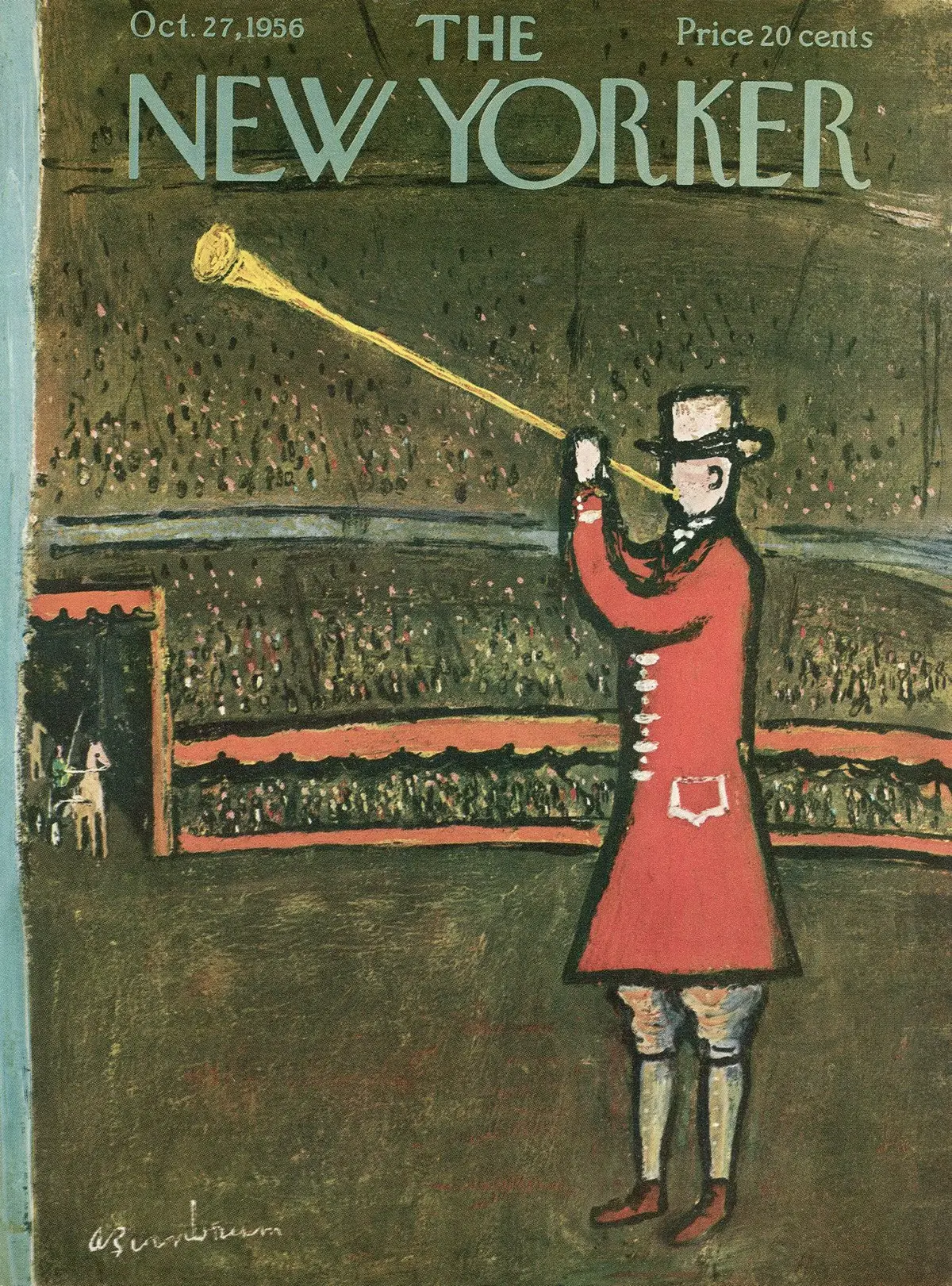 Обложка The New Yorker, 27 октября 1956, художник Эйб Бирнбаум